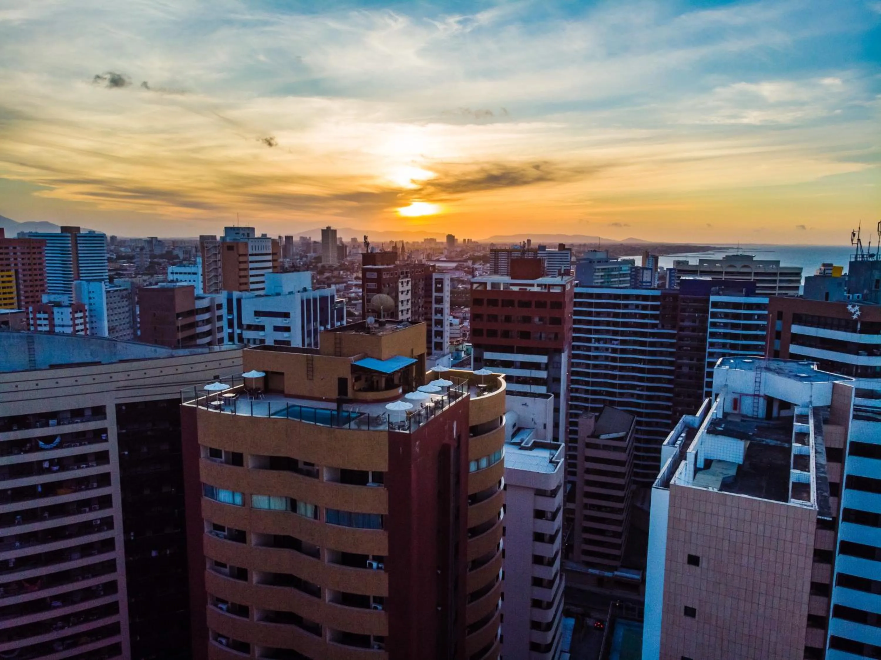 City view in Plaza Praia Suítes