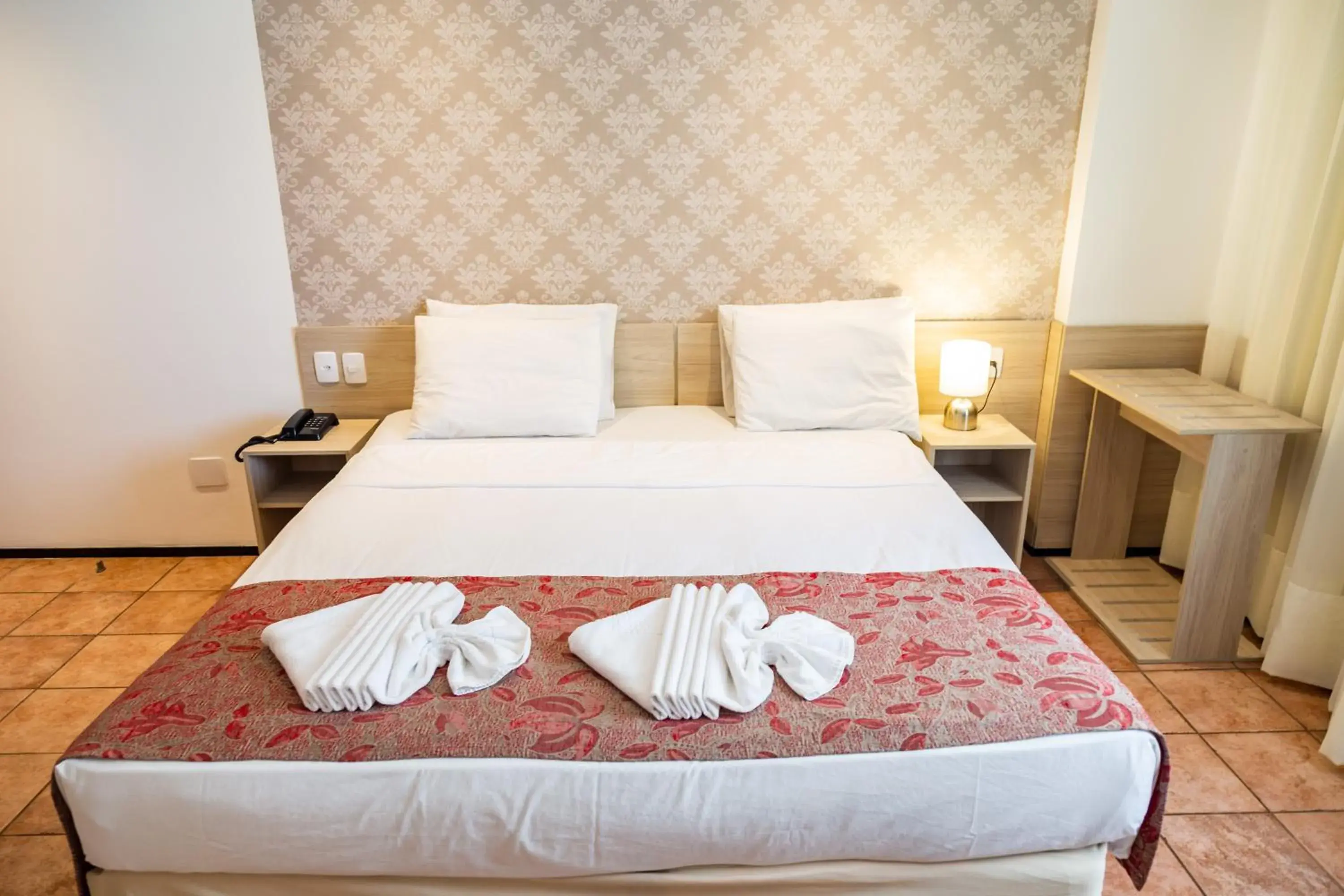 Bed in Plaza Praia Suítes Bed in Plaza Praia Suítes