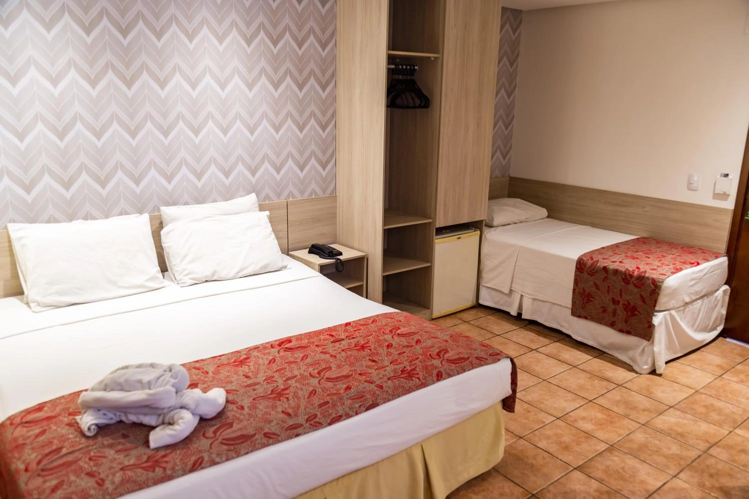 Bed in Plaza Praia Suítes