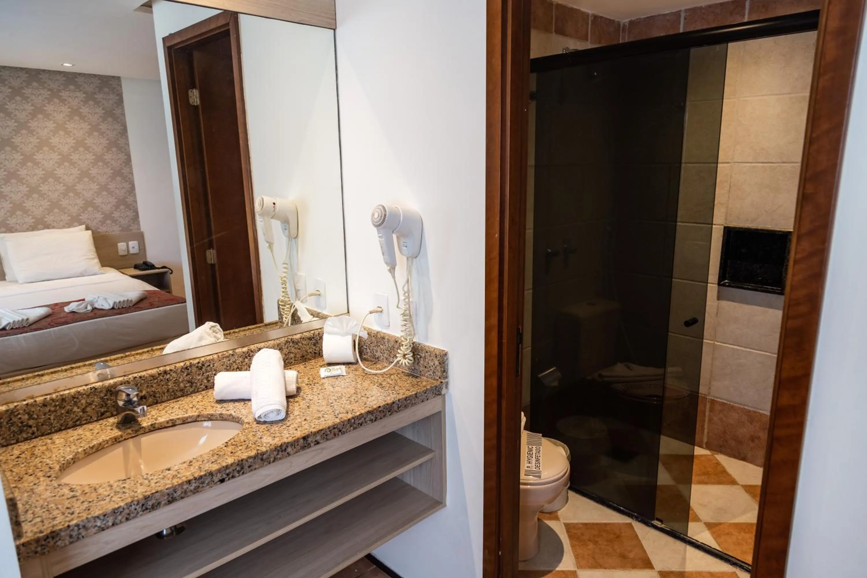 Bed in Plaza Praia Suítes