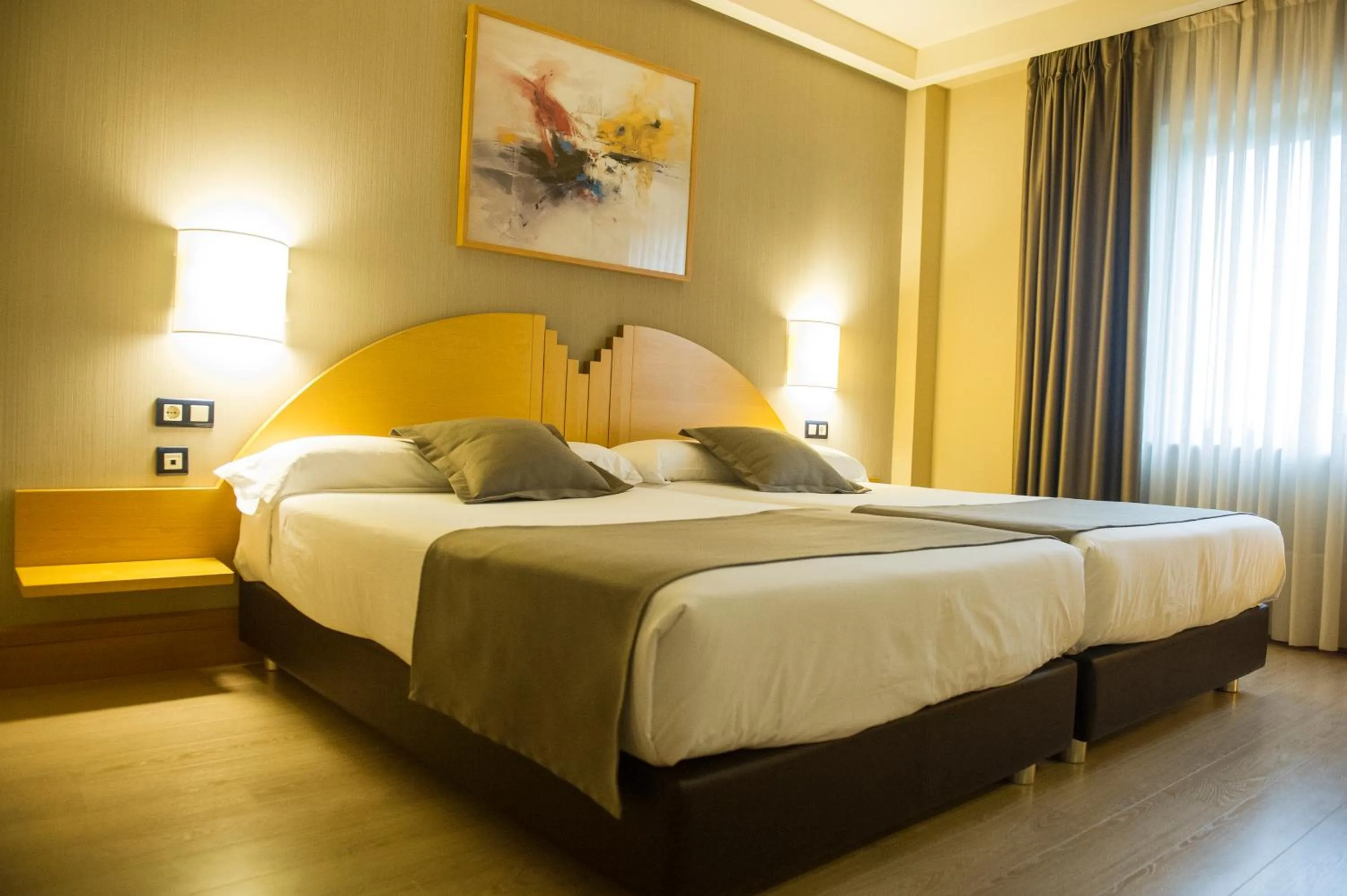 Bedroom, Bed in Hotel Aretxarte