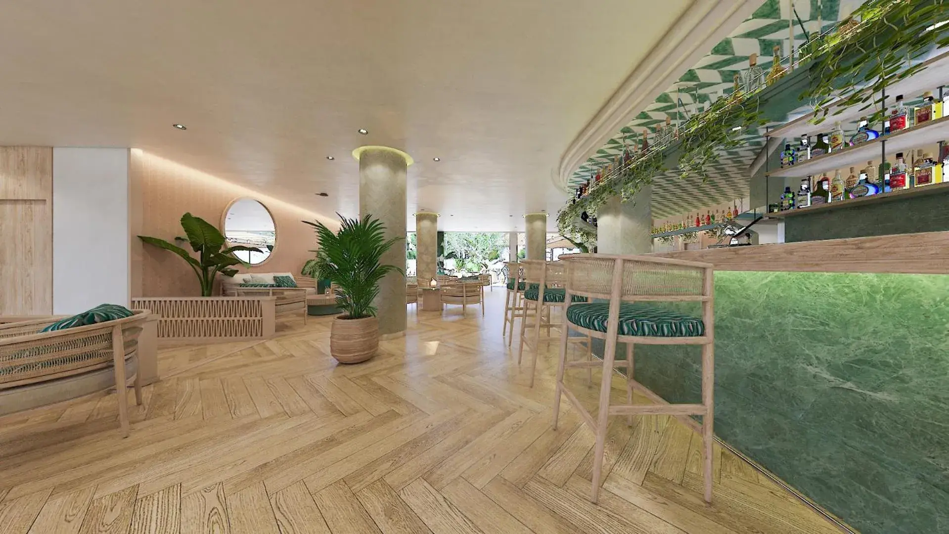 Lounge or bar in Grupotel Cala Marsal Nature Hotel - New Reopening 2025 Lounge or bar in Grupotel Cala Marsal Nature Hotel - New Reopening 2025