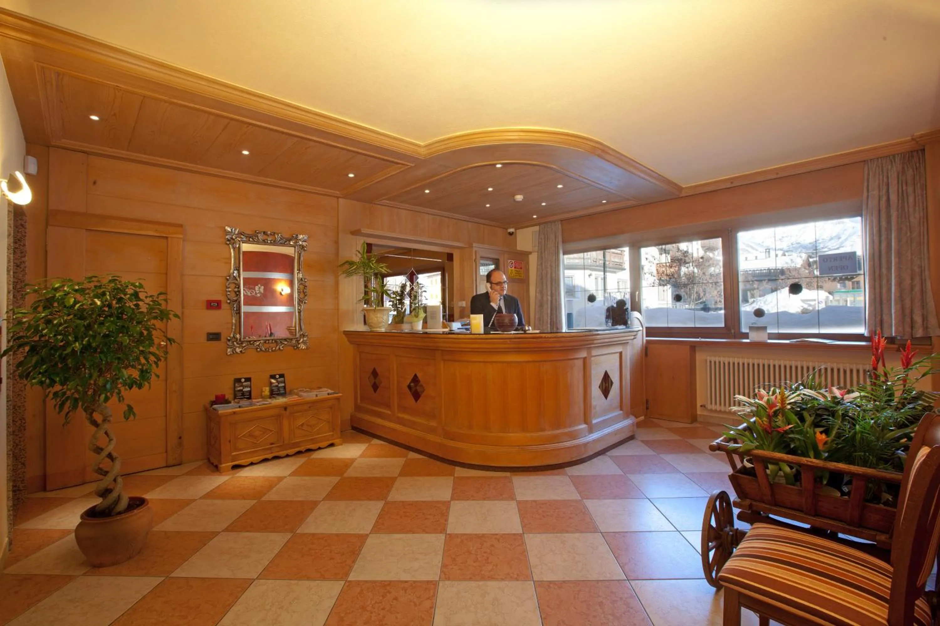 Lobby or reception in Hotel Angelica