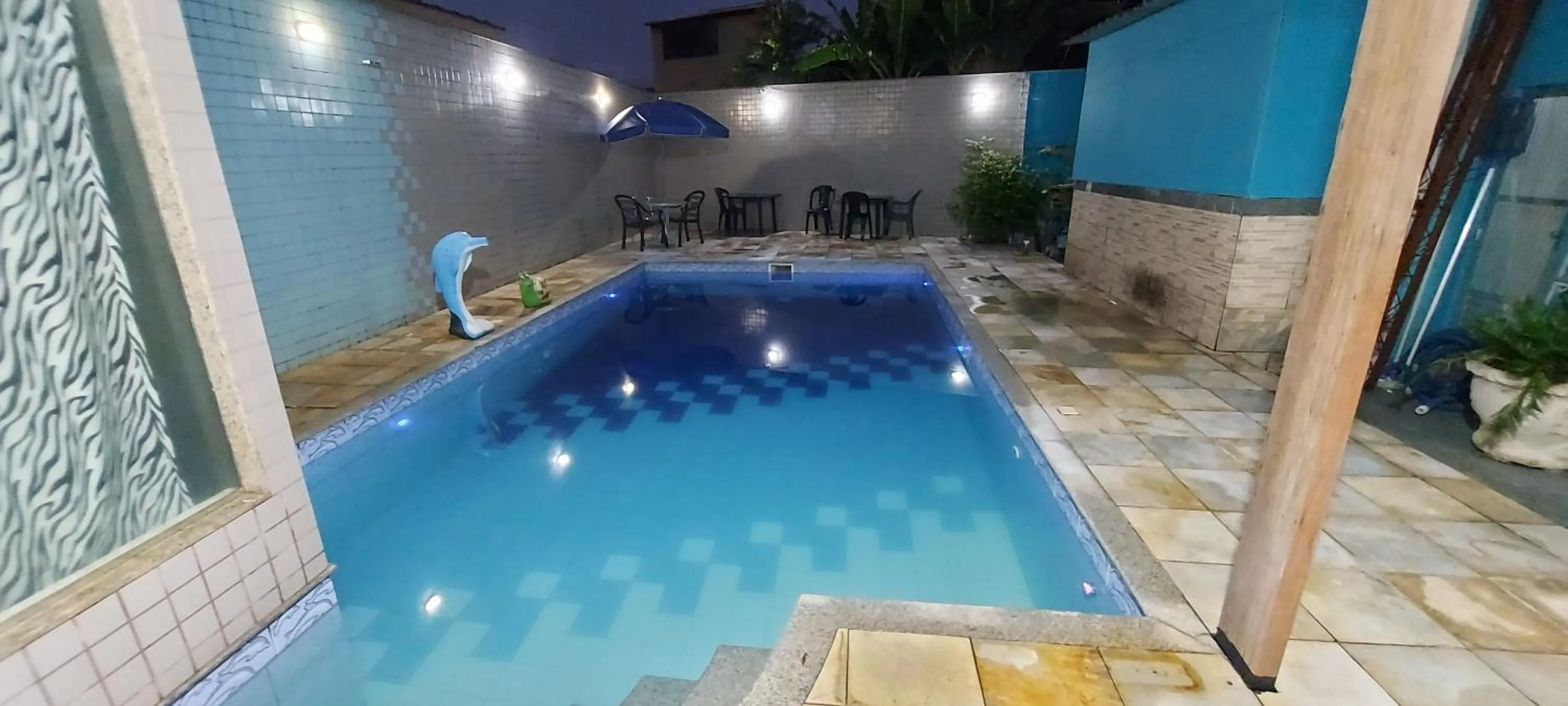 Pool view in Pousada Casa Familia