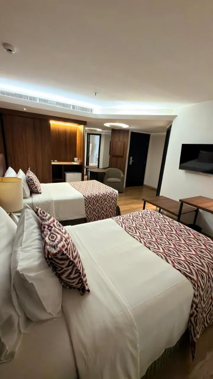 Bed in Grand Bittar Hotel