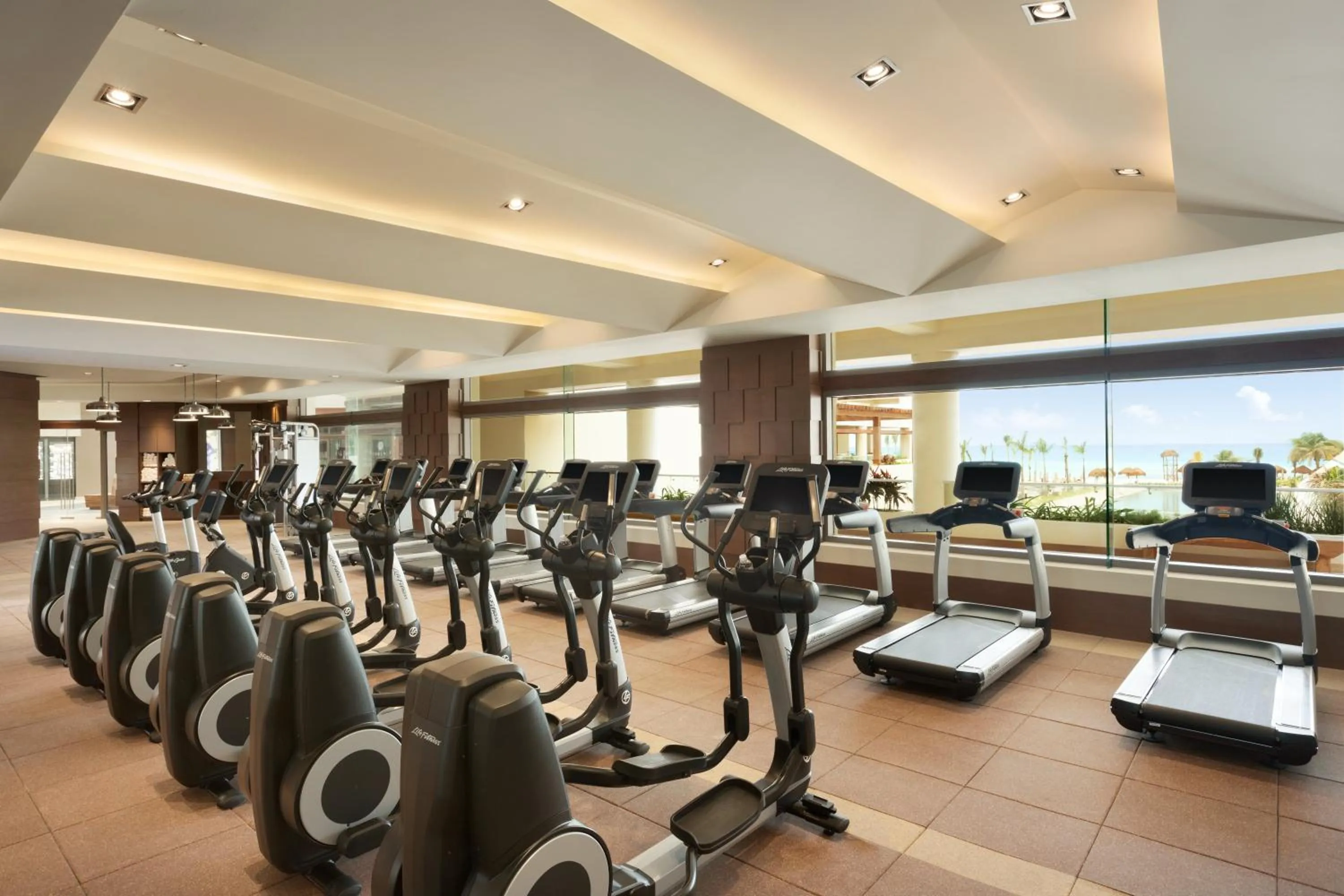 Fitness centre/facilities in Turquoize at Hyatt Ziva Cancun - Adults Only - All Inclusive