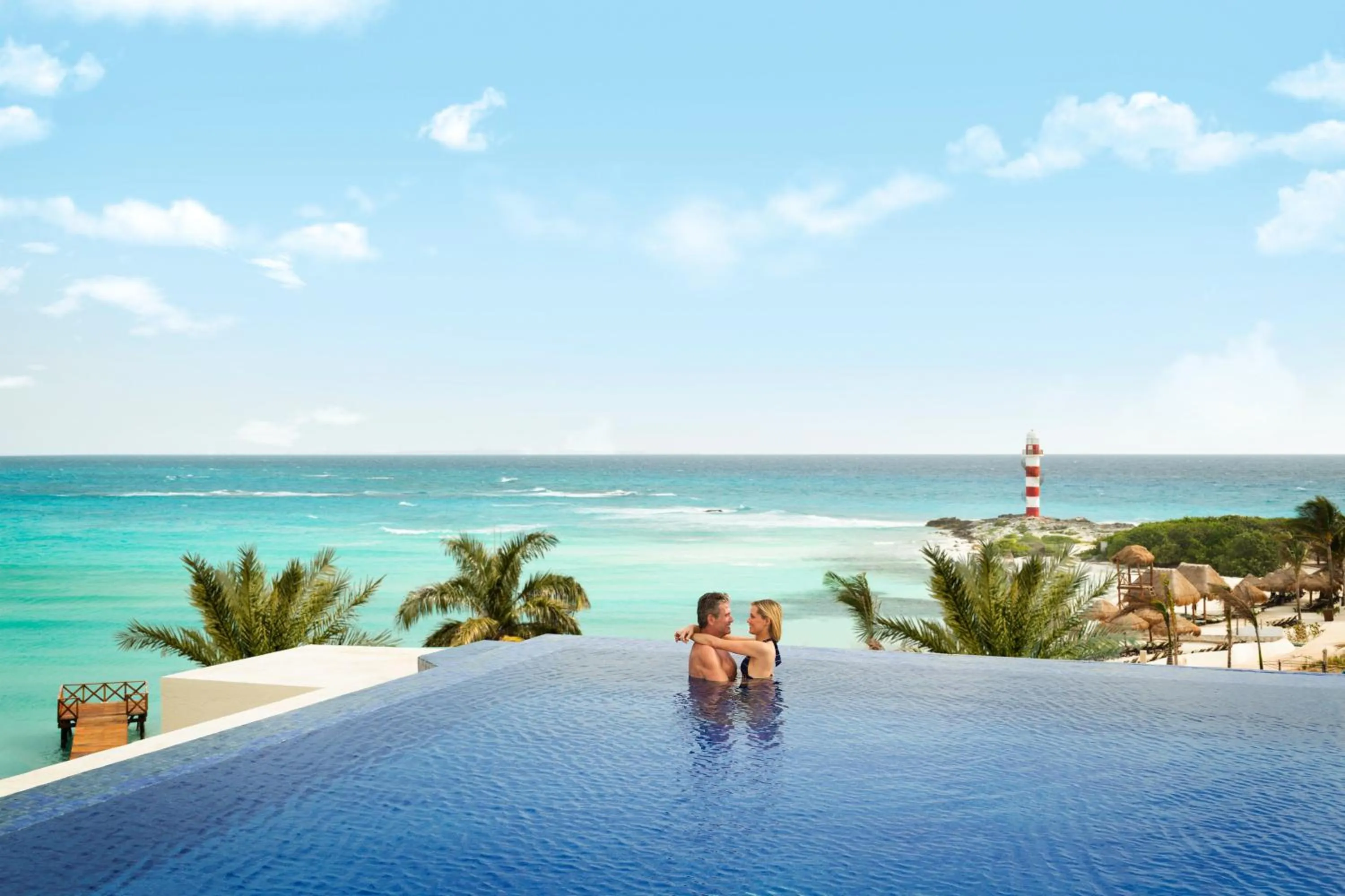 Swimming pool in Turquoize at Hyatt Ziva Cancun - Adults Only - All Inclusive