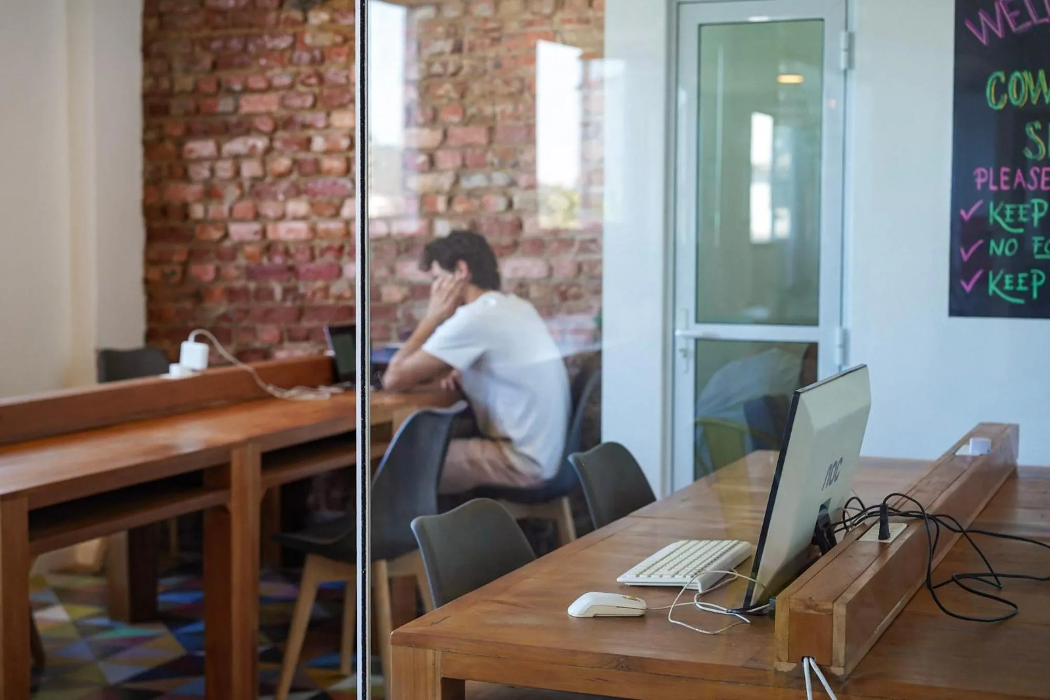 Seating area in Aquarela do Leme
