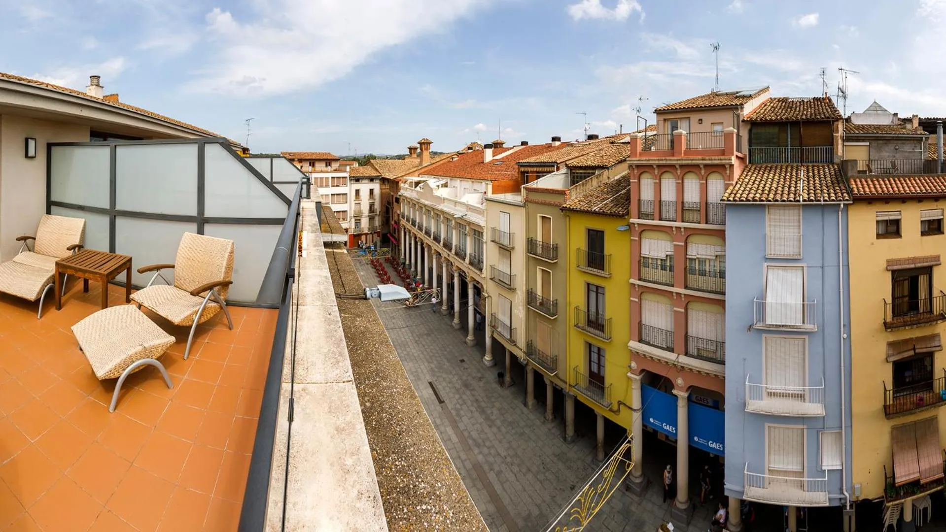 Balcony/Terrace in Gran Hotel Ciudad de Barbastro