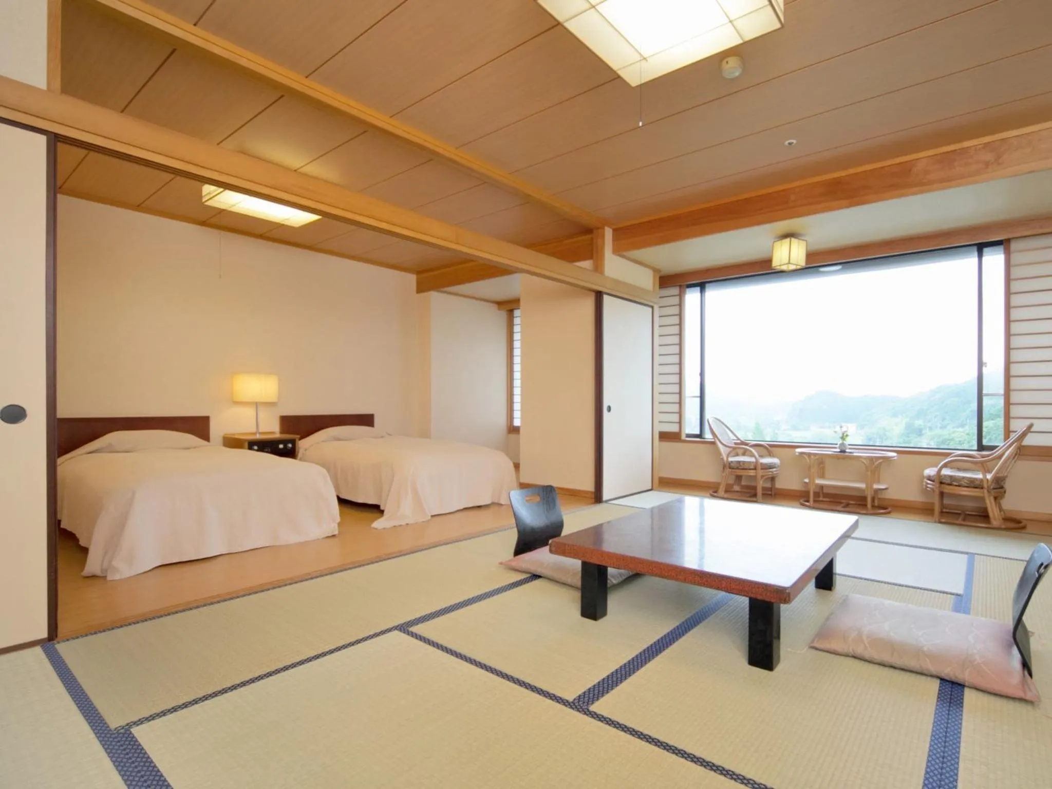 Photo of the whole room, Bed in Yamamura Bekkan