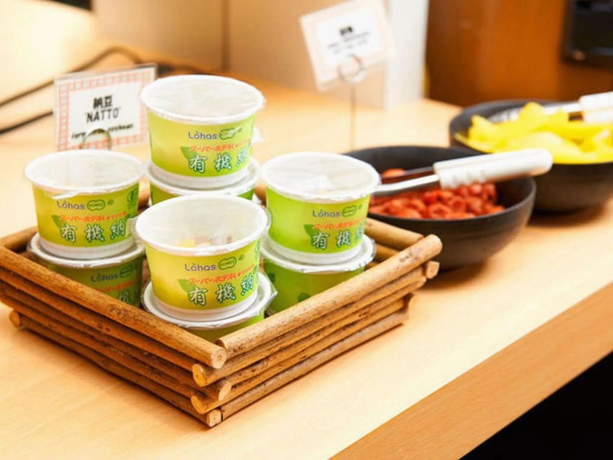 Buffet breakfast in Super Hotel Minamata