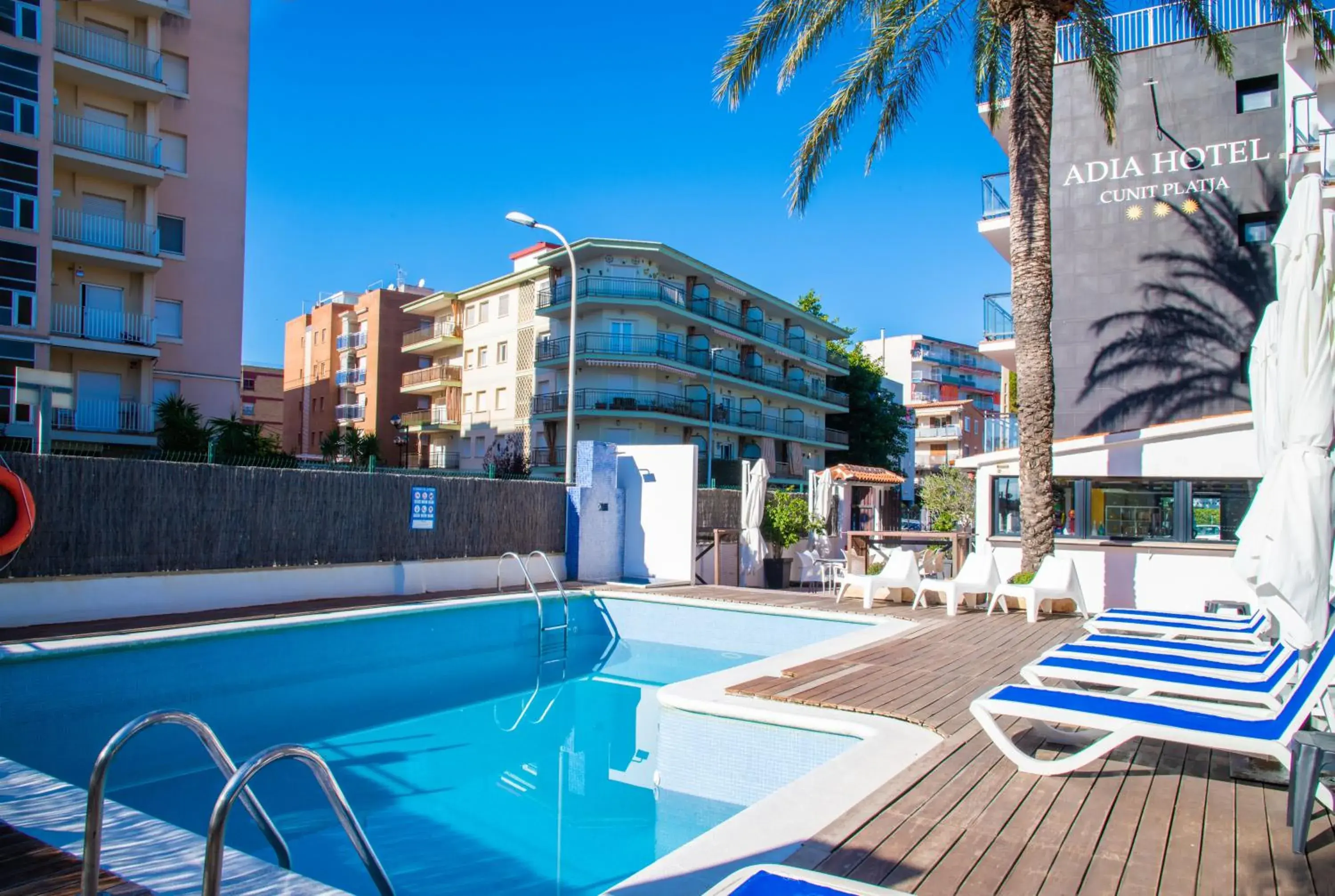 Pool view in Adia Hotel Cunit Playa Pool view in Adia Hotel Cunit Playa