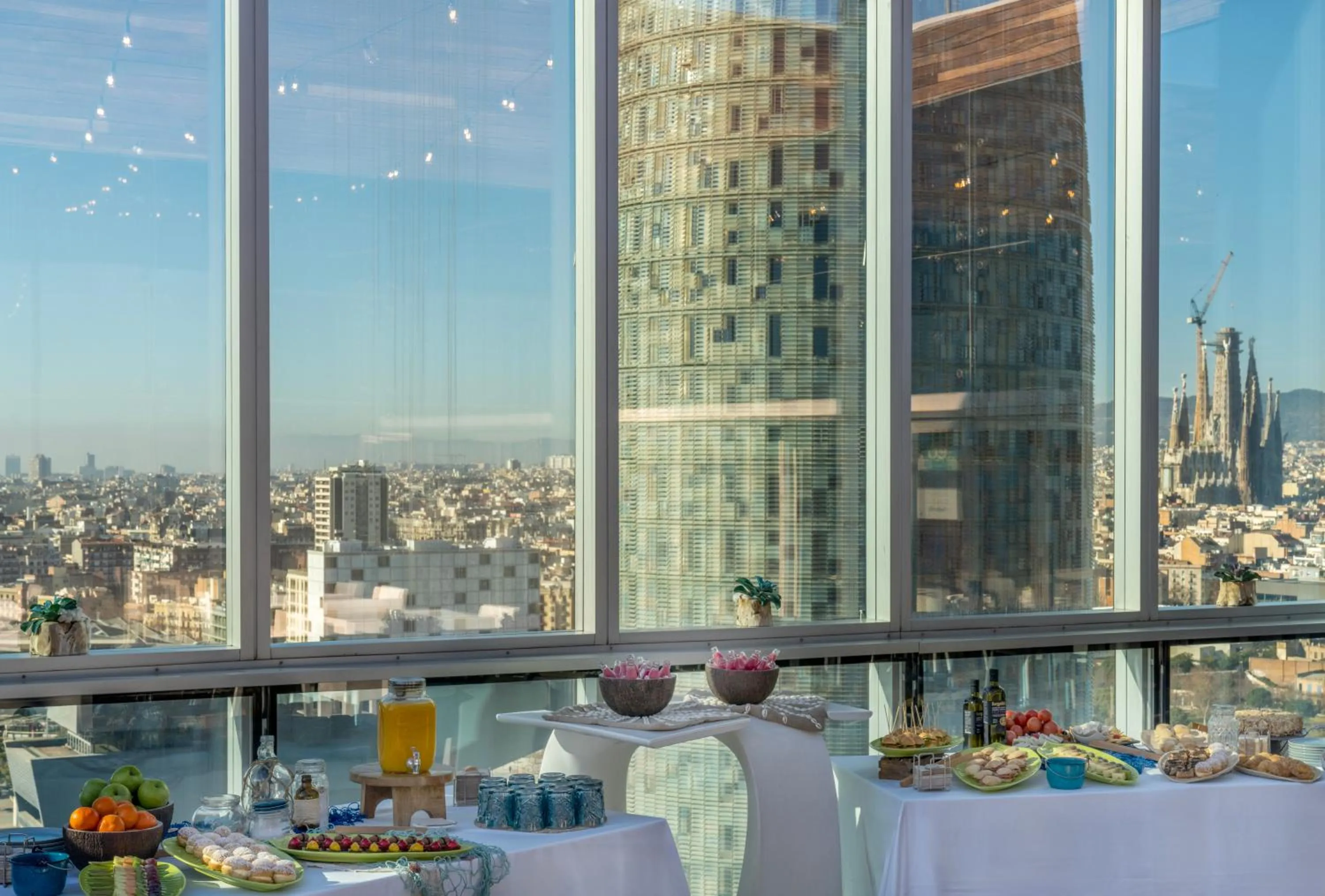 City view in Novotel Barcelona City