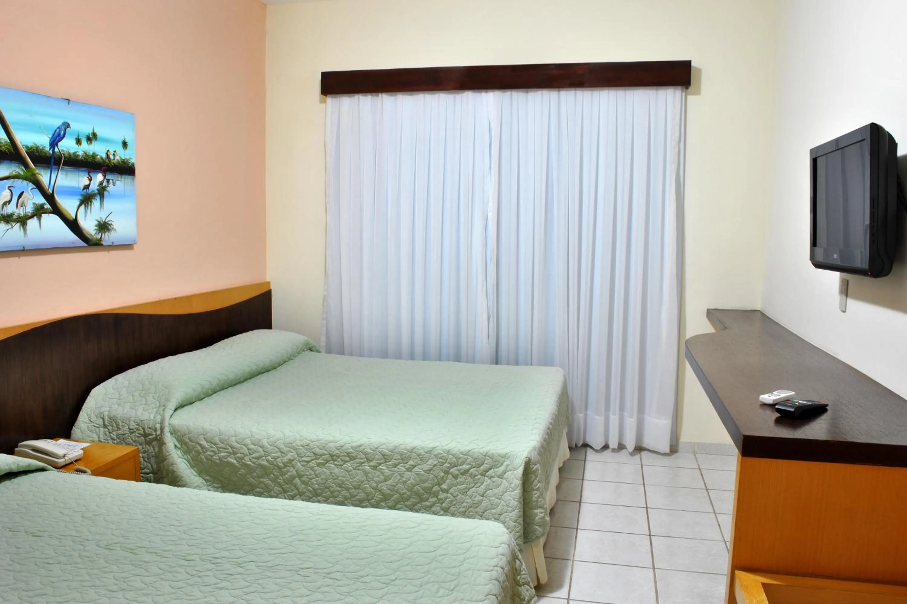 Bed in Hotel Areia de Ouro