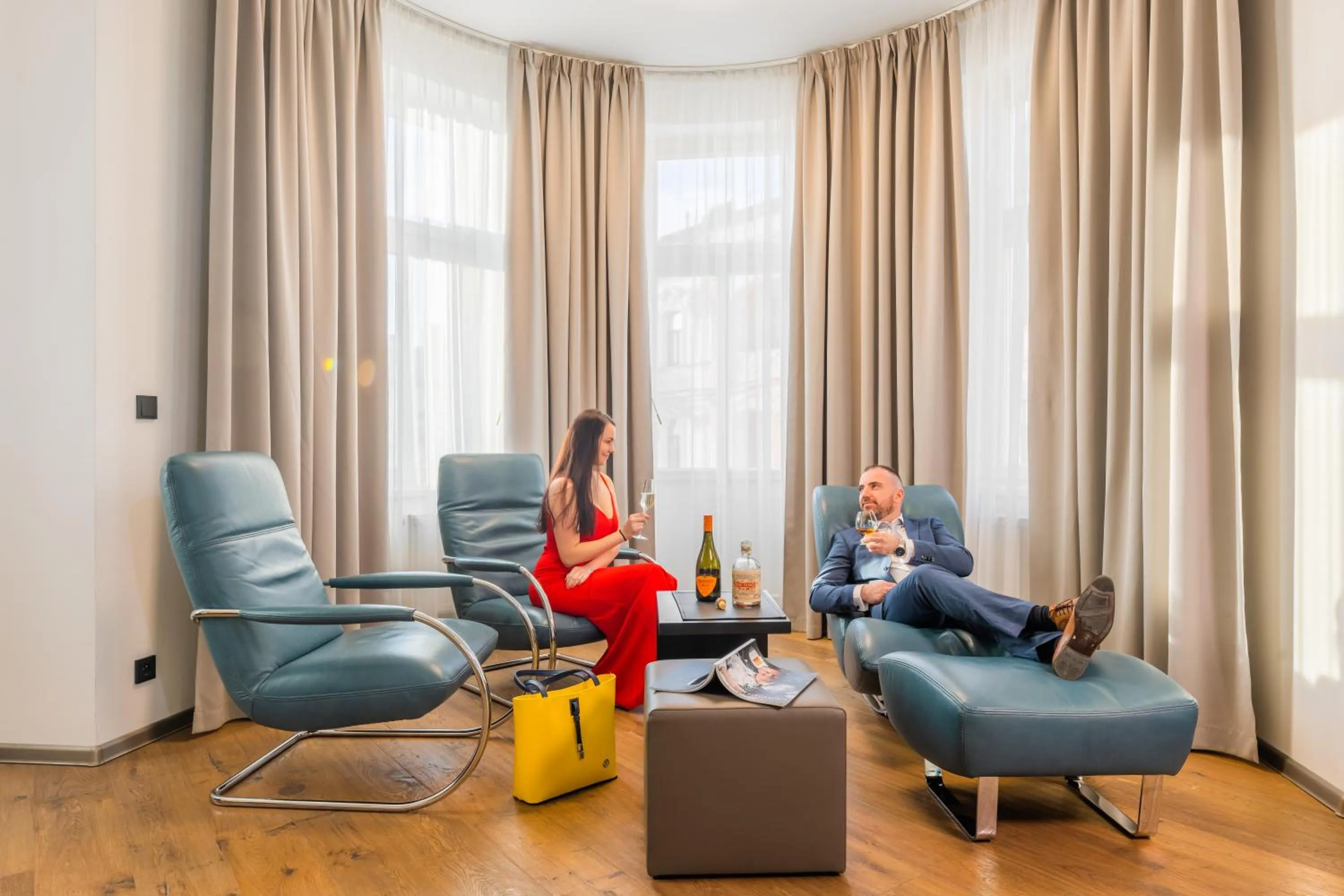 Seating area in Theresian Hotel
