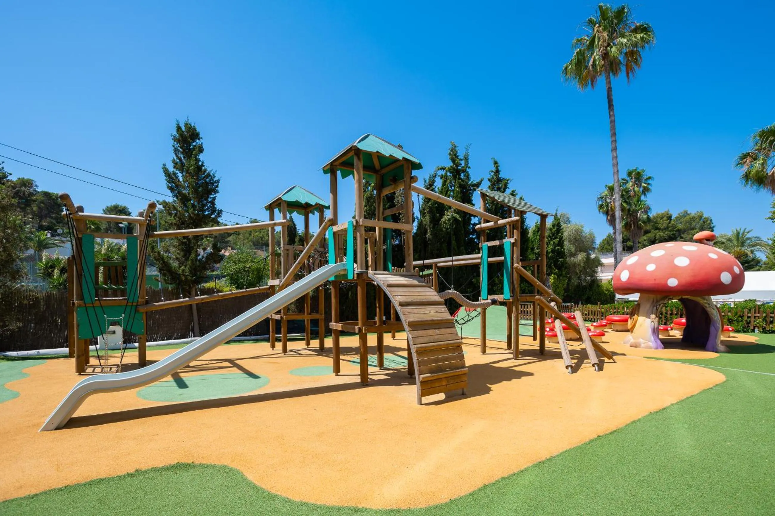Children play ground in Globales Costa de la Calma