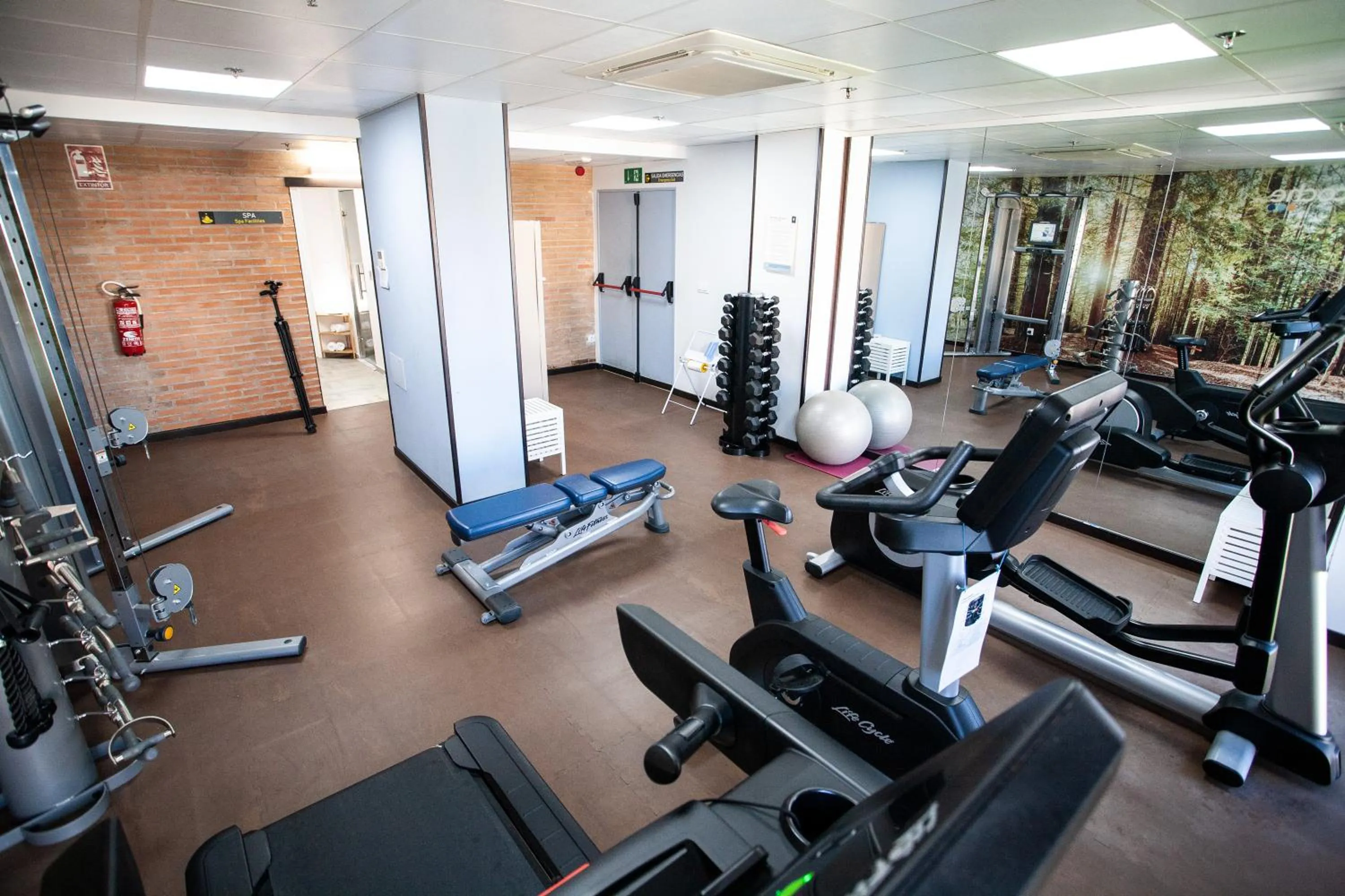 Fitness centre/facilities in Hotel Universal Murcia