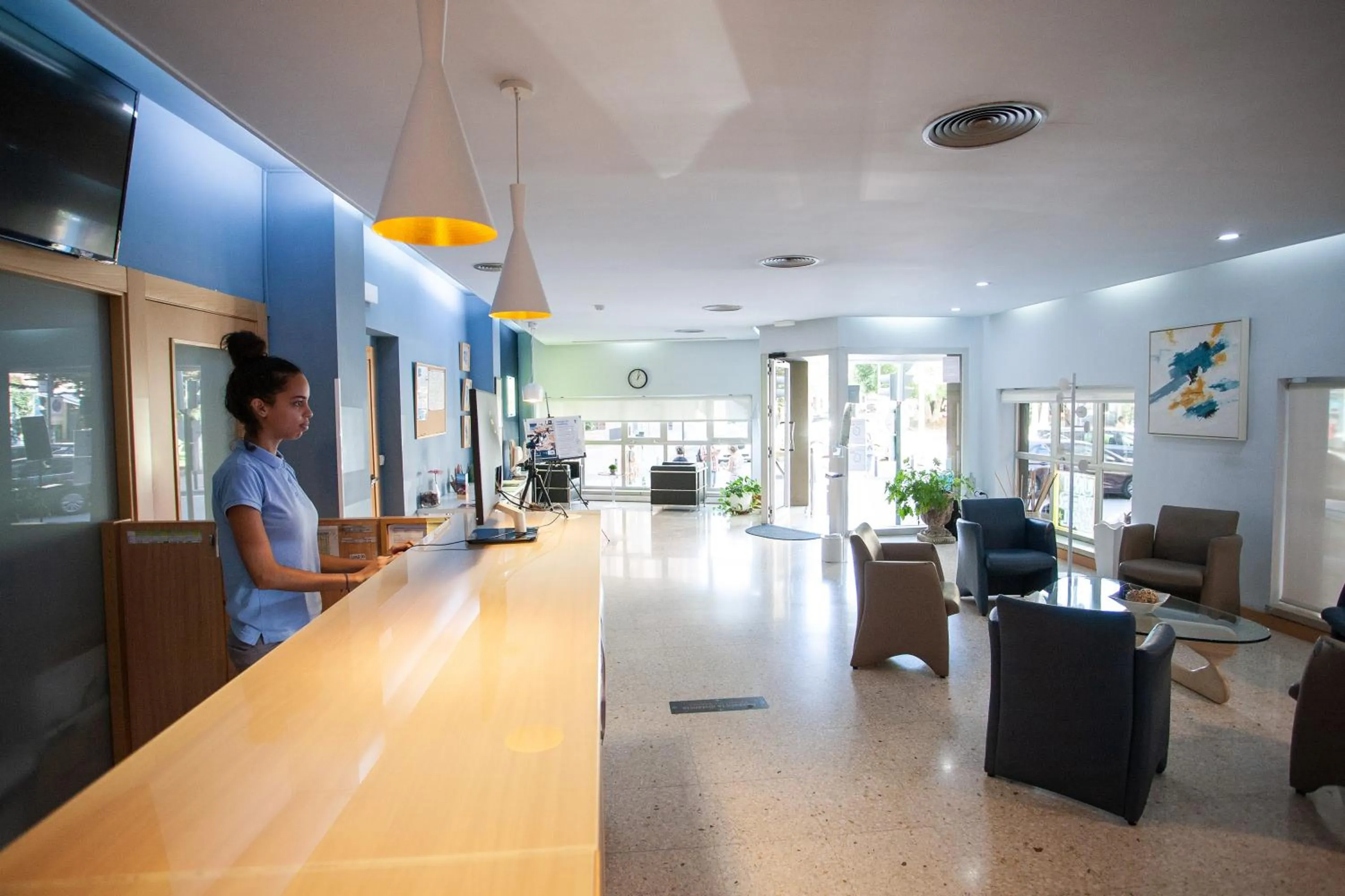Lobby or reception in Hotel Universal Murcia