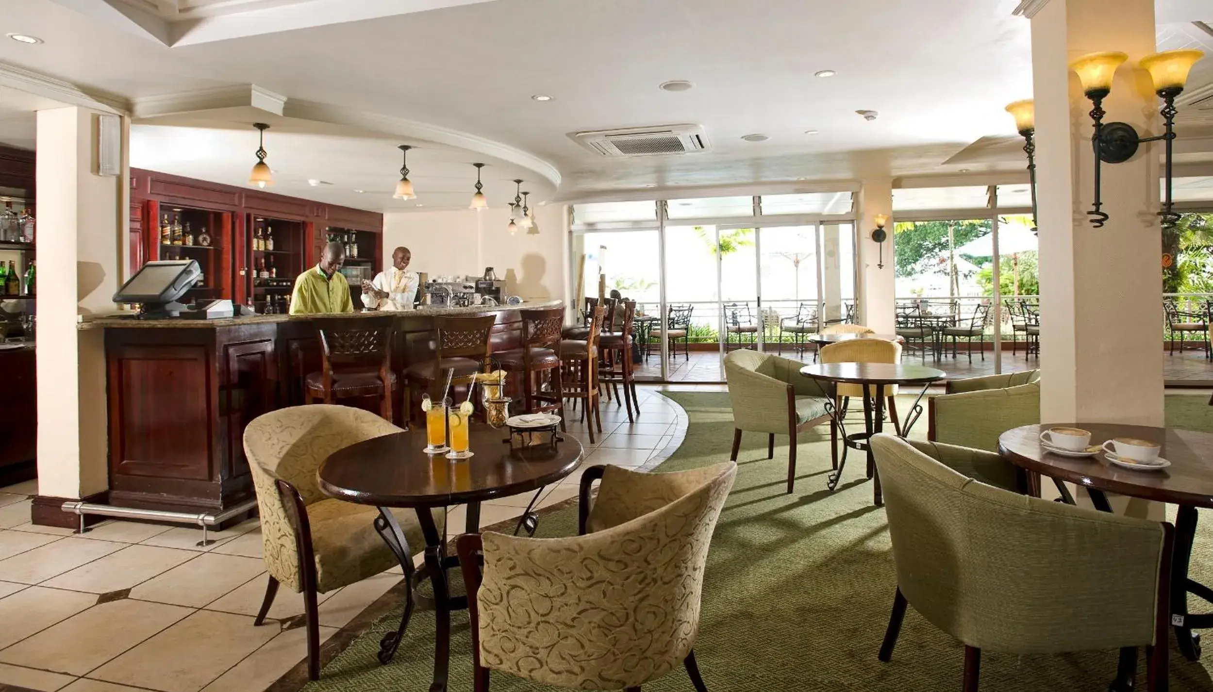 Lounge or bar in Lake Kivu Serena Hotel Lounge or bar in Lake Kivu Serena Hotel