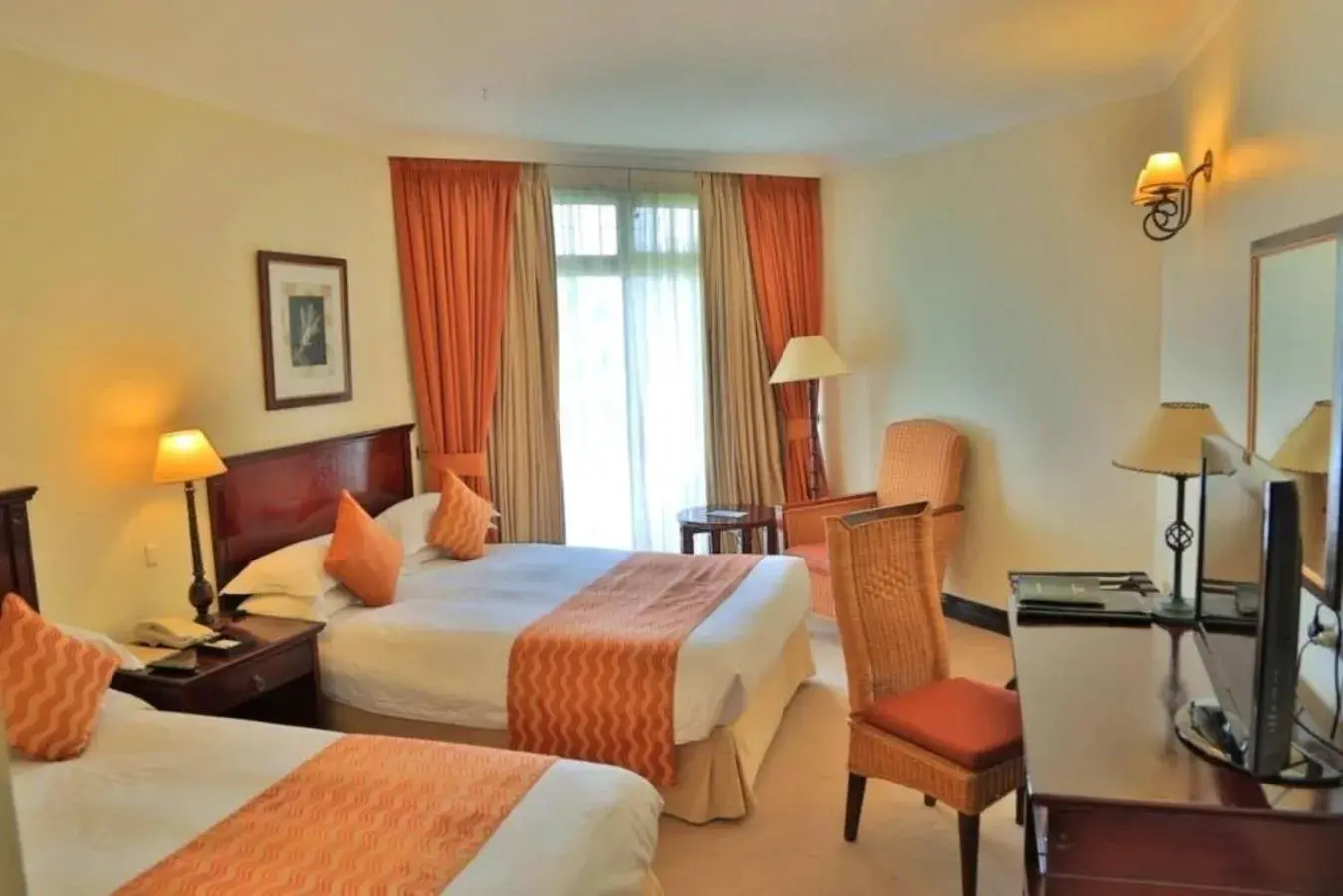 Bed in Lake Kivu Serena Hotel Bed in Lake Kivu Serena Hotel