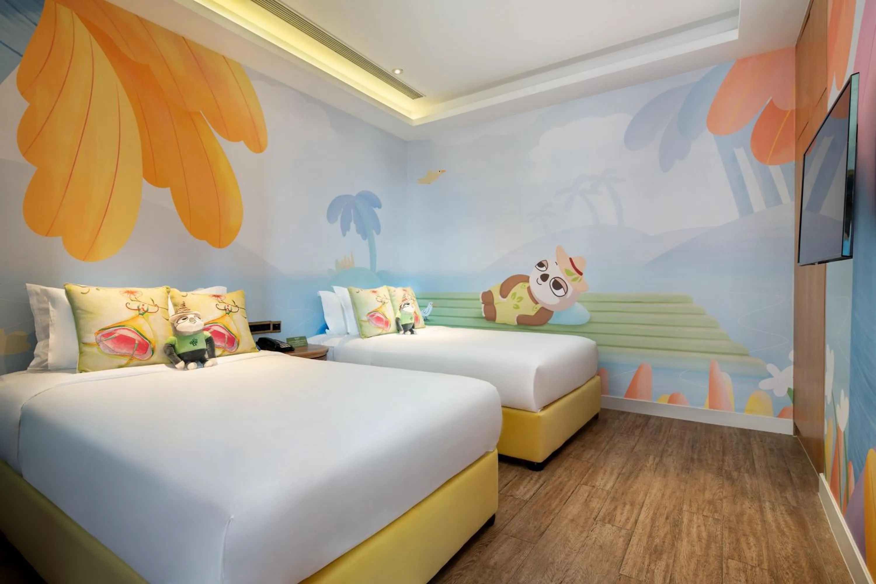 Bedroom, Bed in Mangrove Tree Resort World Sanya Bay -Elader Palm Tower