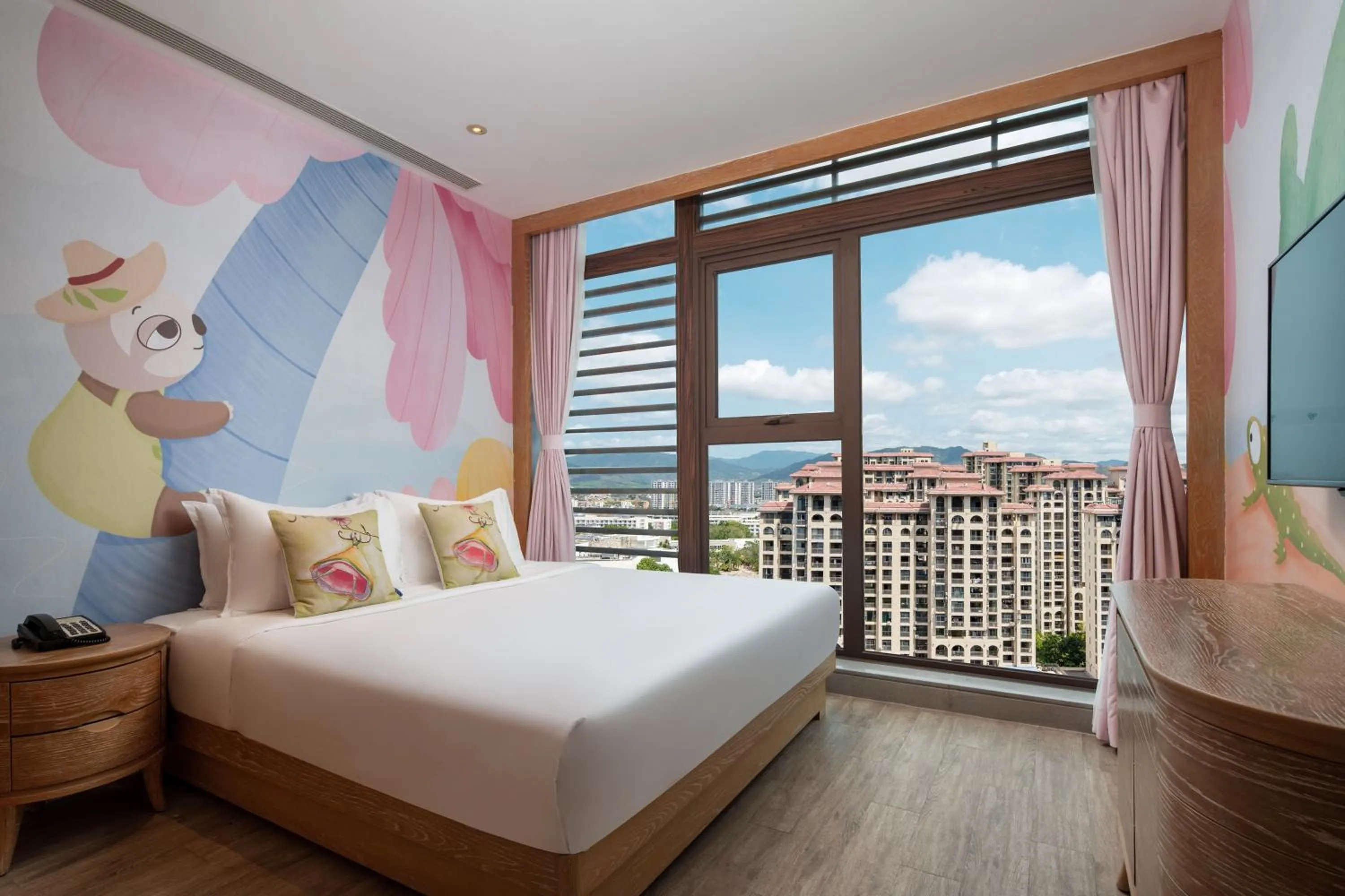 Bedroom, Bed in Mangrove Tree Resort World Sanya Bay -Elader Palm Tower