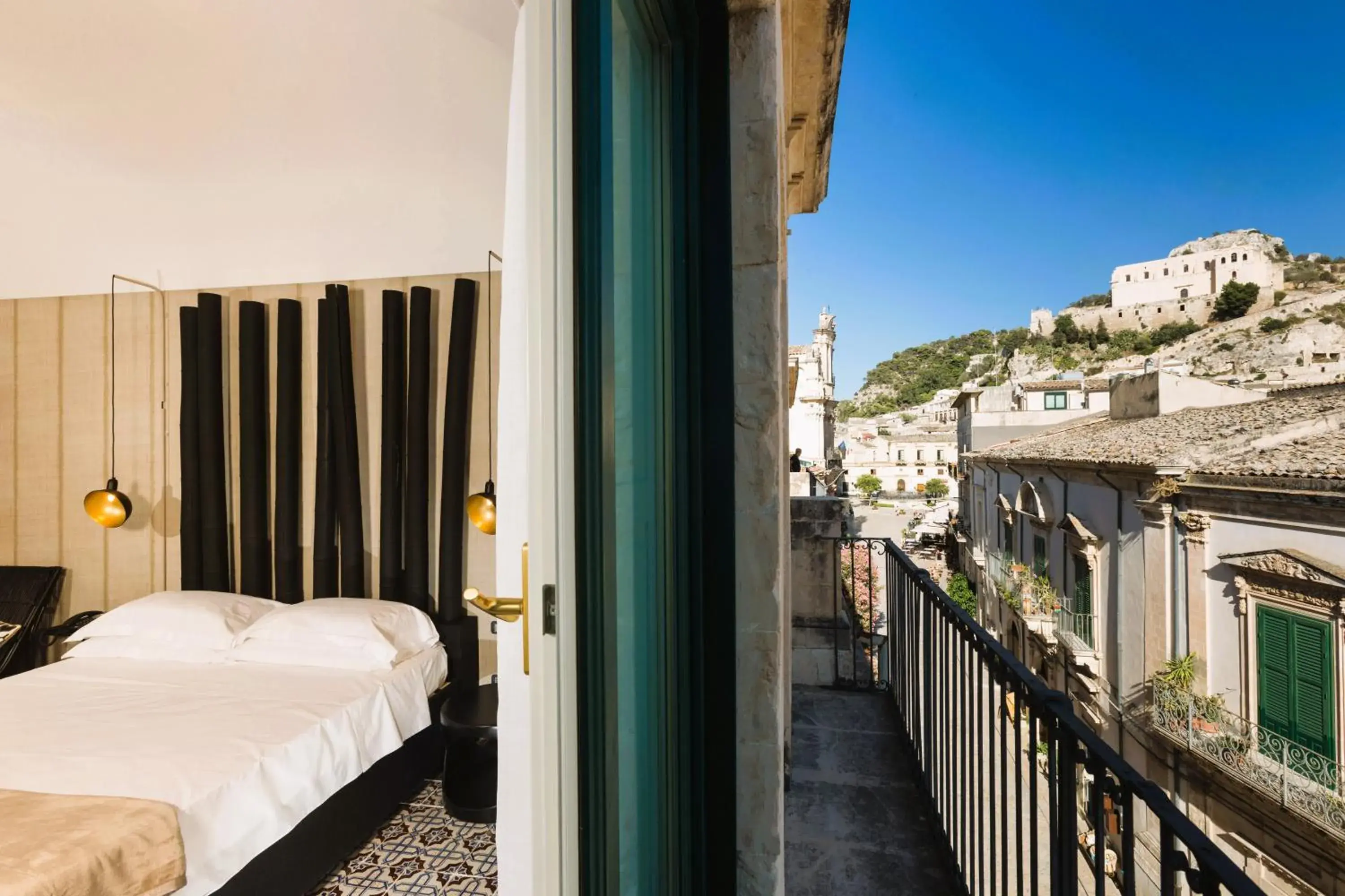 View (from property/room), Bed in Palazzo Conti Camere & Suites View (from property/room), Bed in Palazzo Conti Camere & Suites