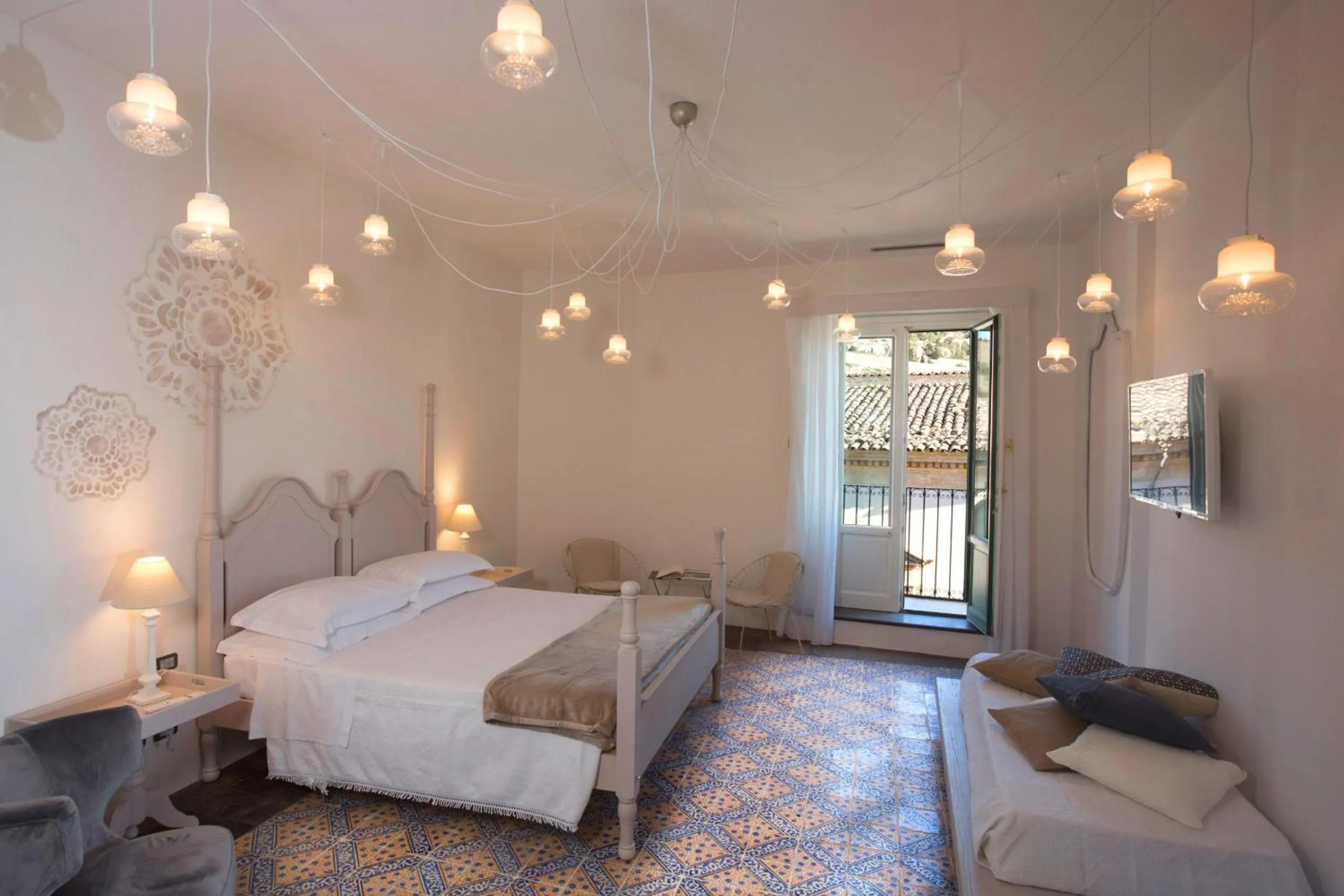 Bed in Palazzo Conti Camere & Suites