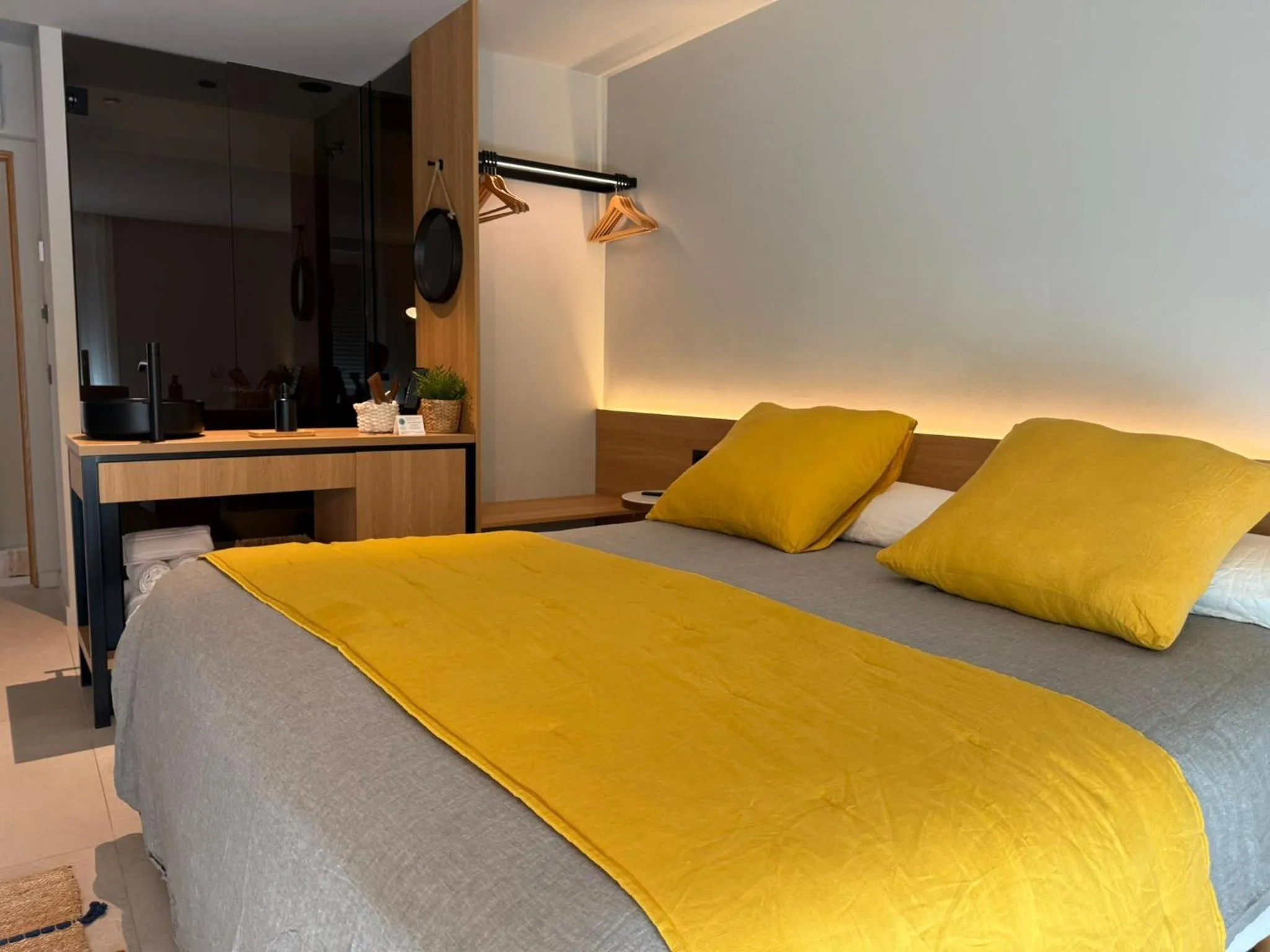 Bedroom, Bed in Hotel Farsund