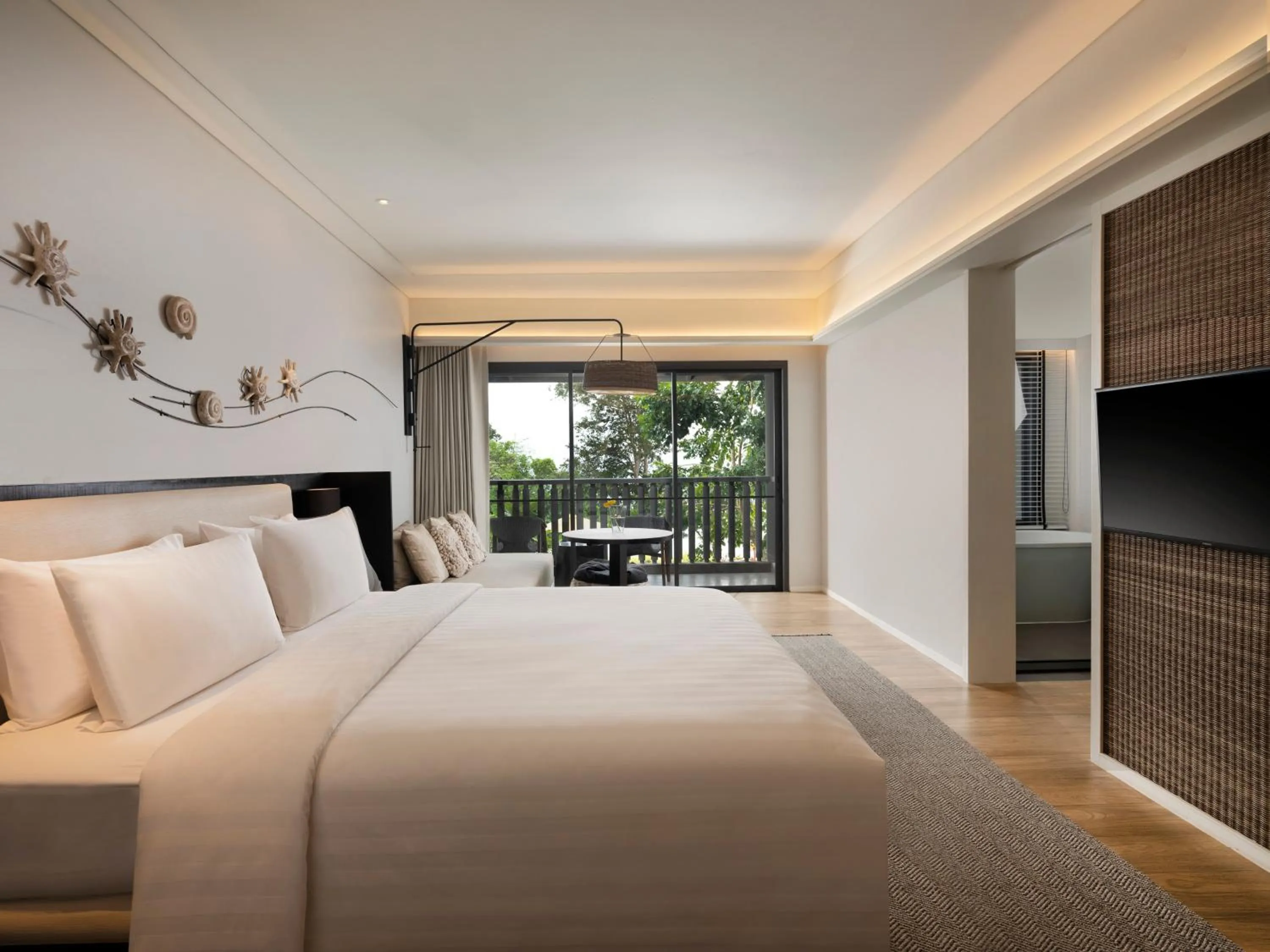 Bed in The ShellSea Krabi I Luxury Beach Front Resort & Pool Villa