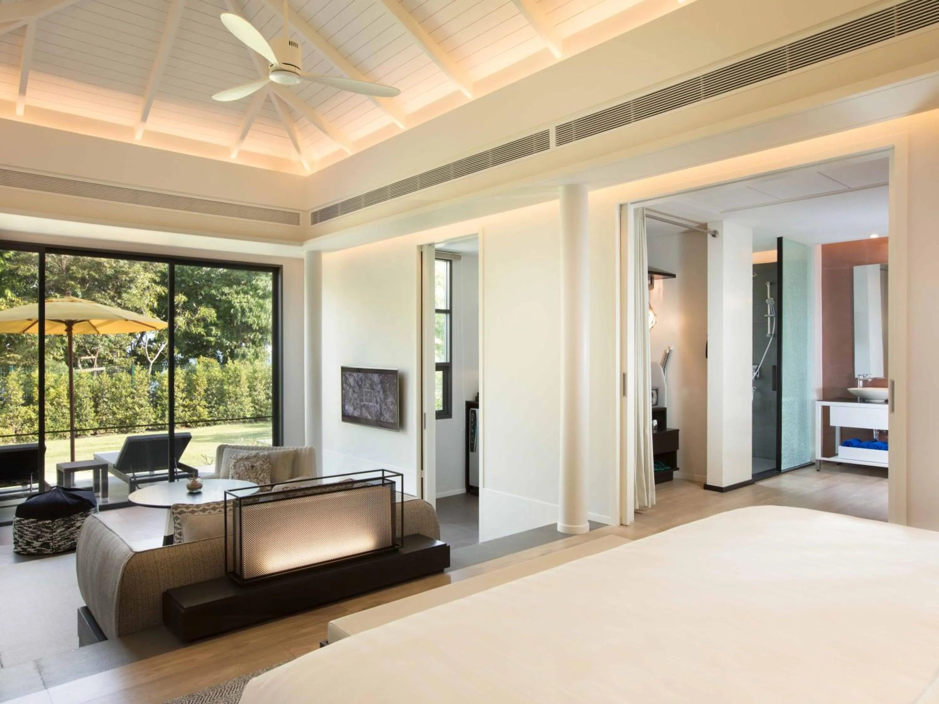 Living room, Bed in The ShellSea Krabi I Luxury Beach Front Resort & Pool Villa