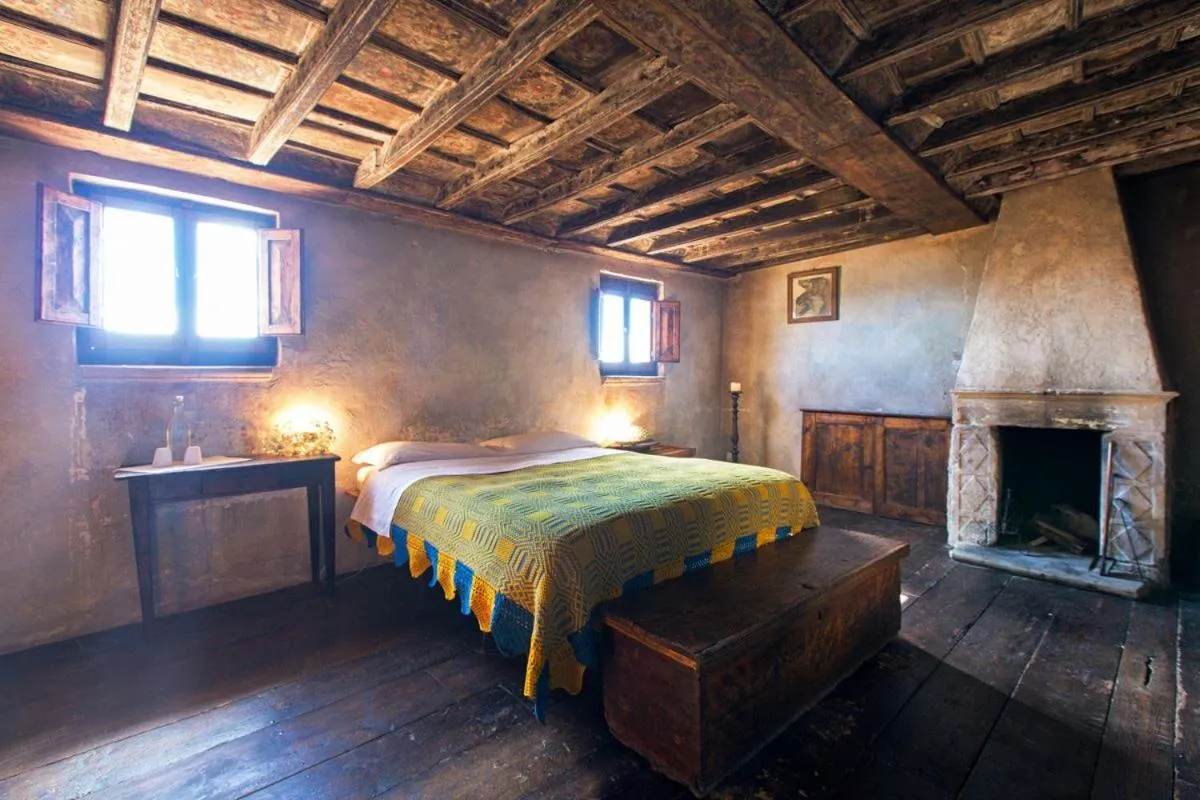 Bed in Sextantio Albergo Diffuso