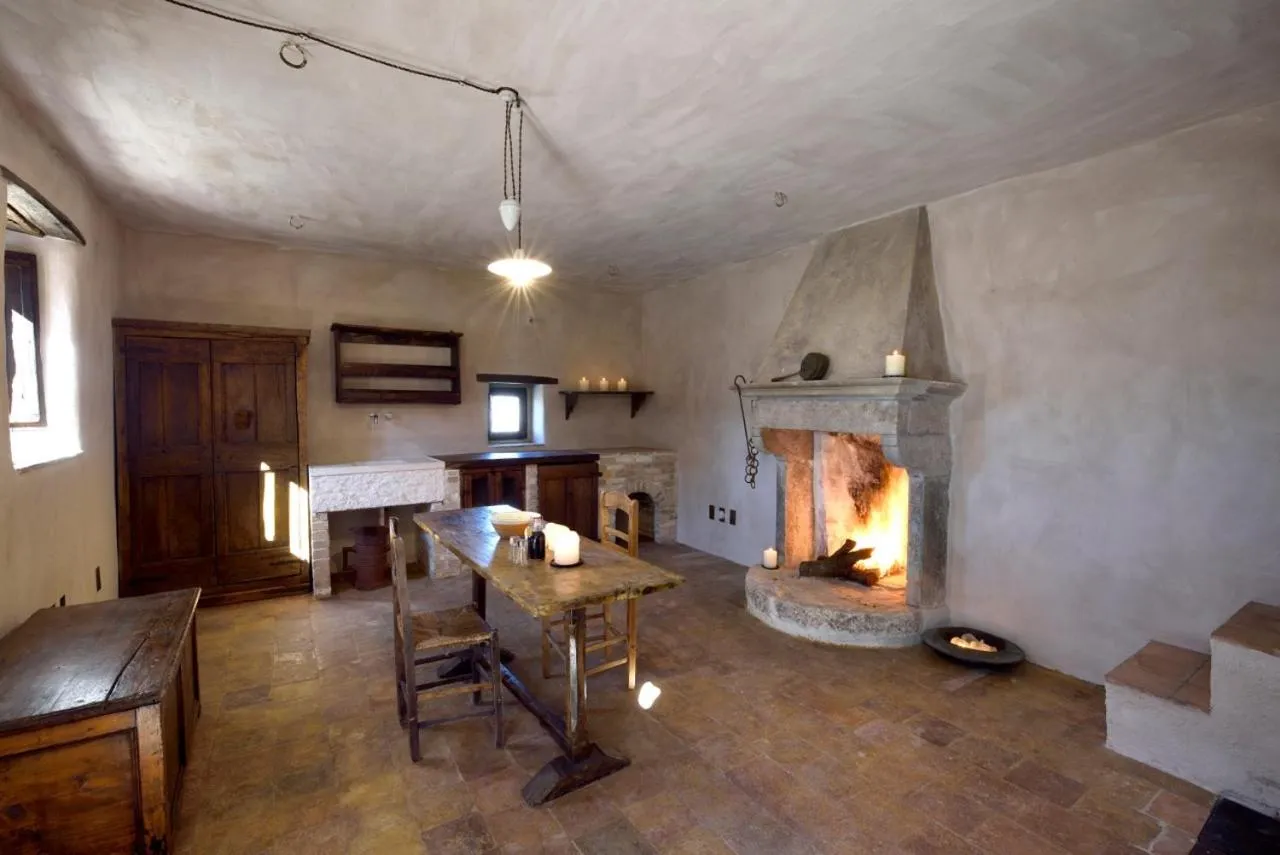 Living room in Sextantio Albergo Diffuso