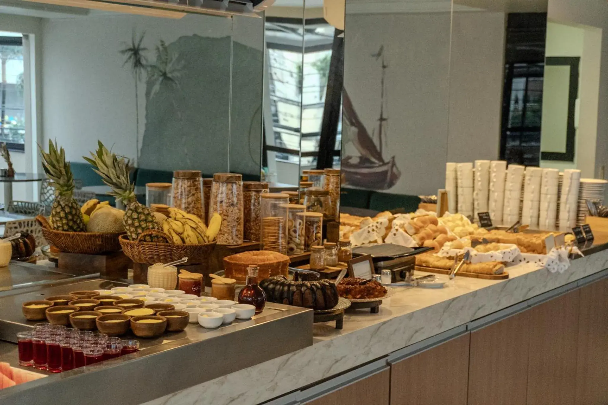 Buffet breakfast in D8 Hotel Buffet breakfast in D8 Hotel