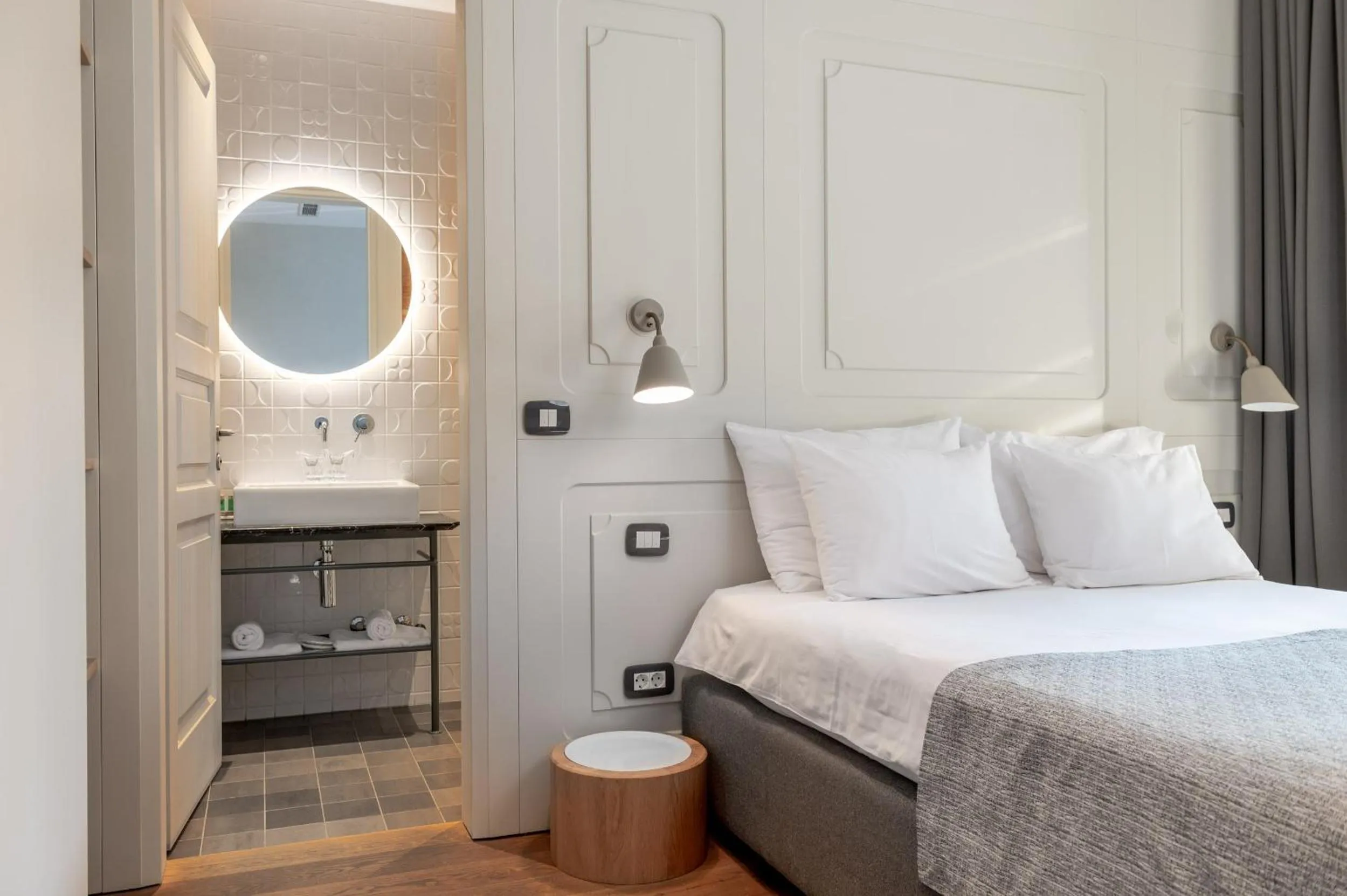 Bed in Hotel Peteani