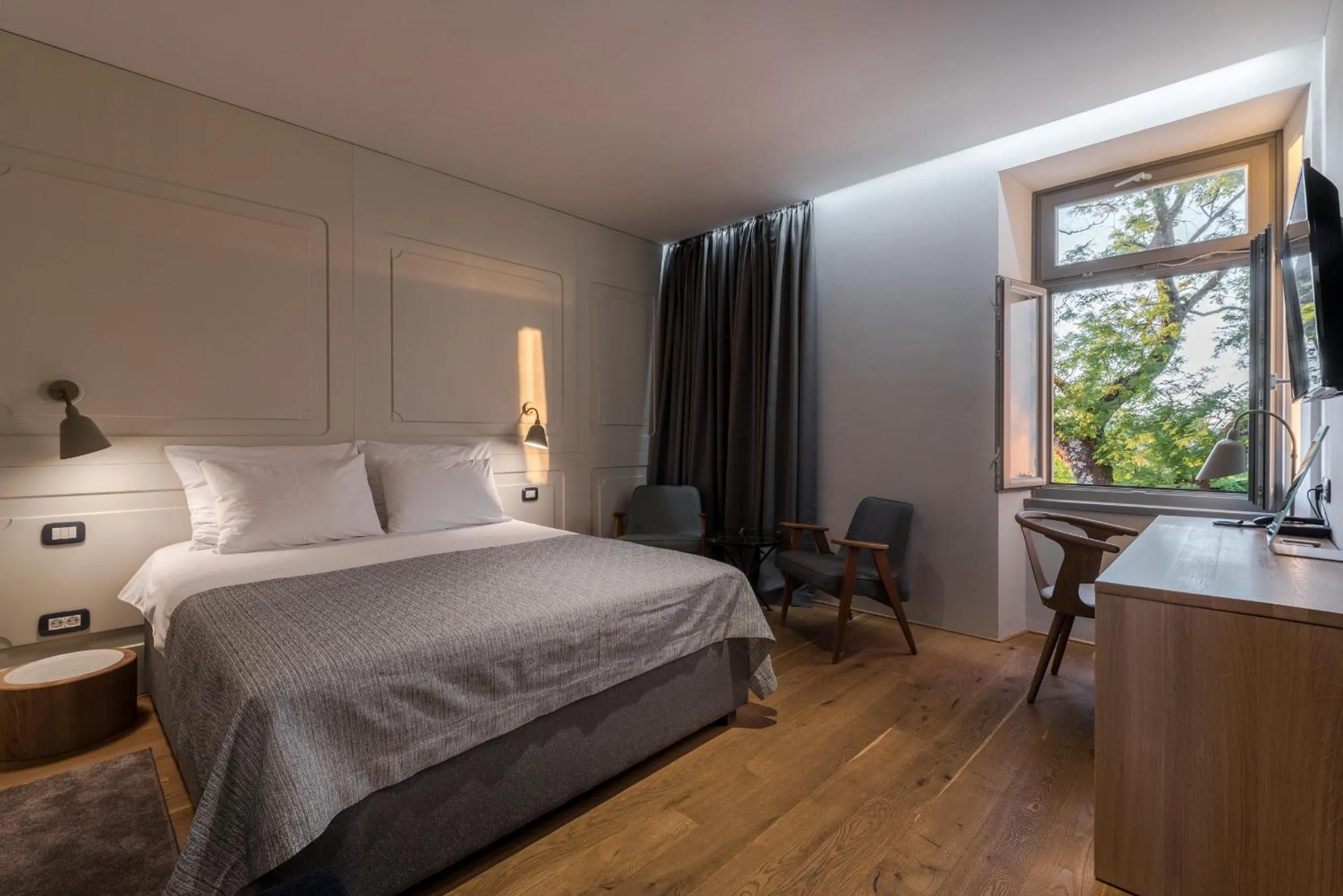 Bed in Hotel Peteani