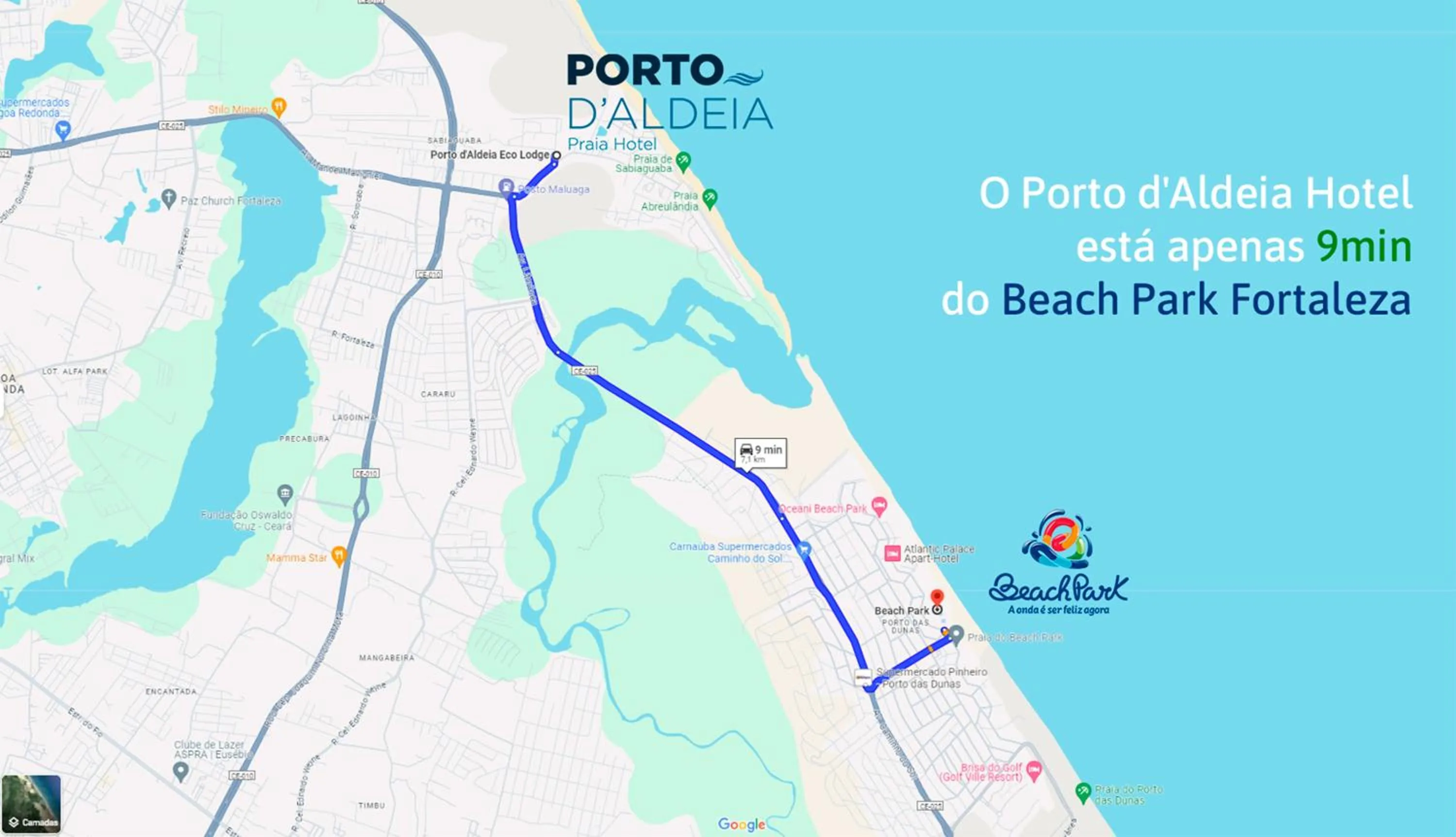 Text overlay in Porto d'Aldeia Hotel by Castelo Itaipava