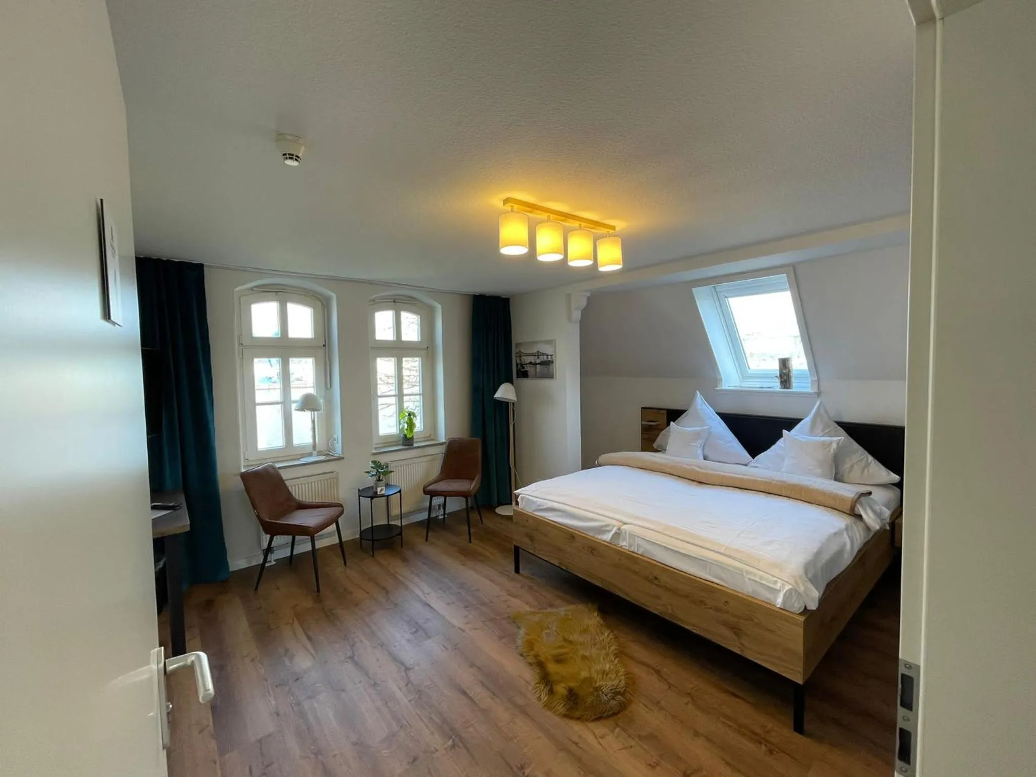 Bed in Kanal-Haus "Das Gästehaus direkt am NOK"