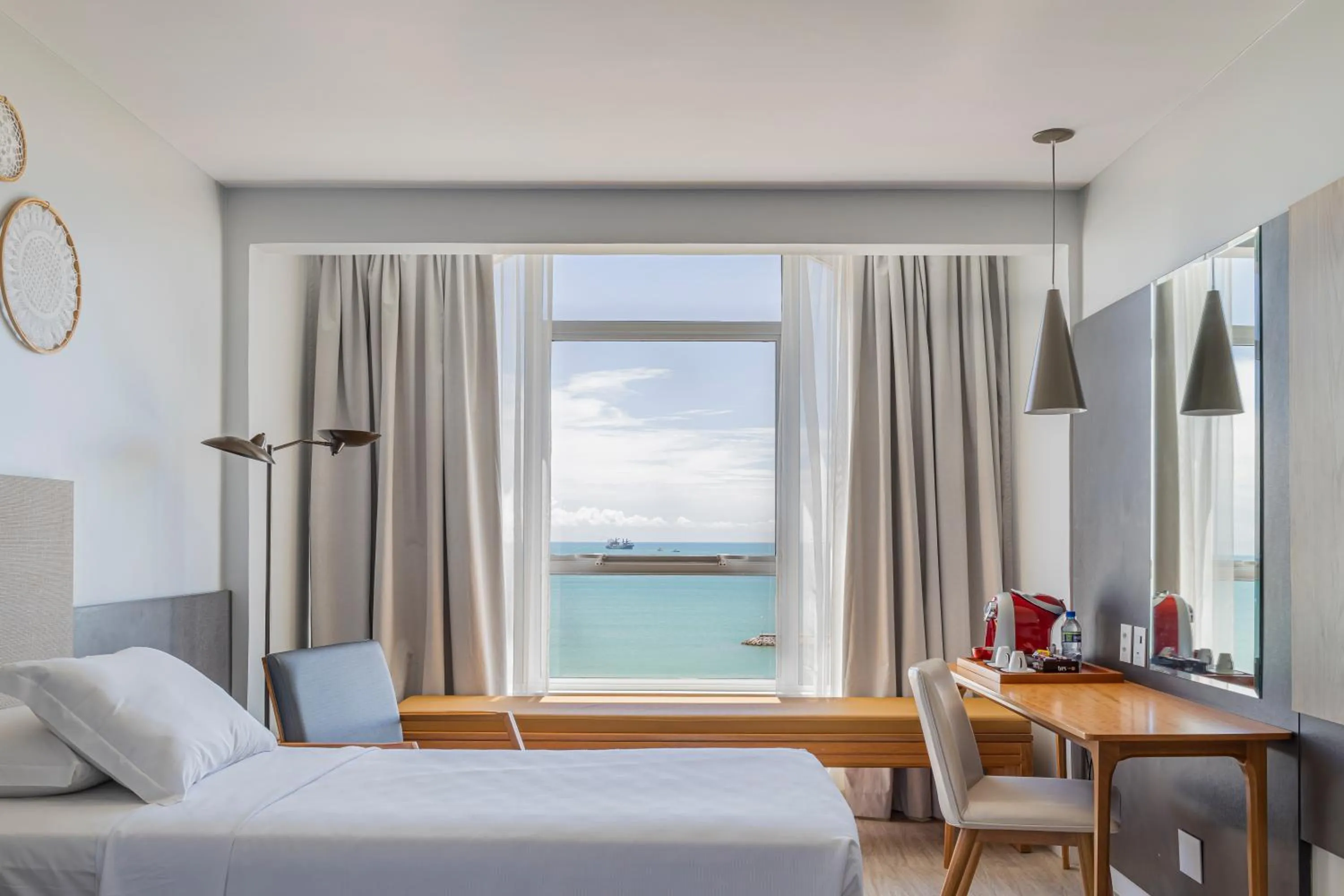 View (from property/room), Bed in Praiano Hotel