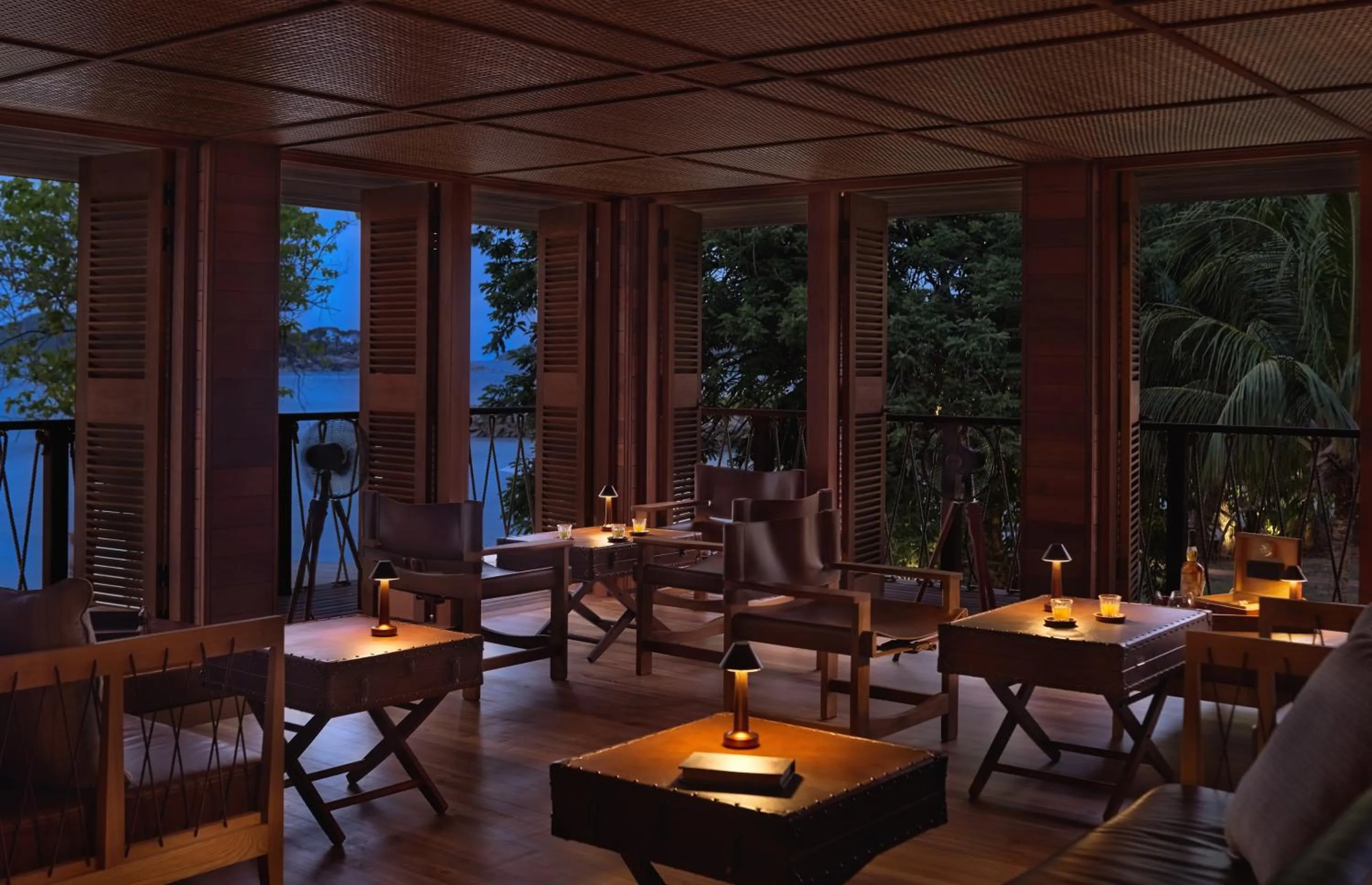 Lounge or bar in Six Senses Zil Pasyon, Seychelles