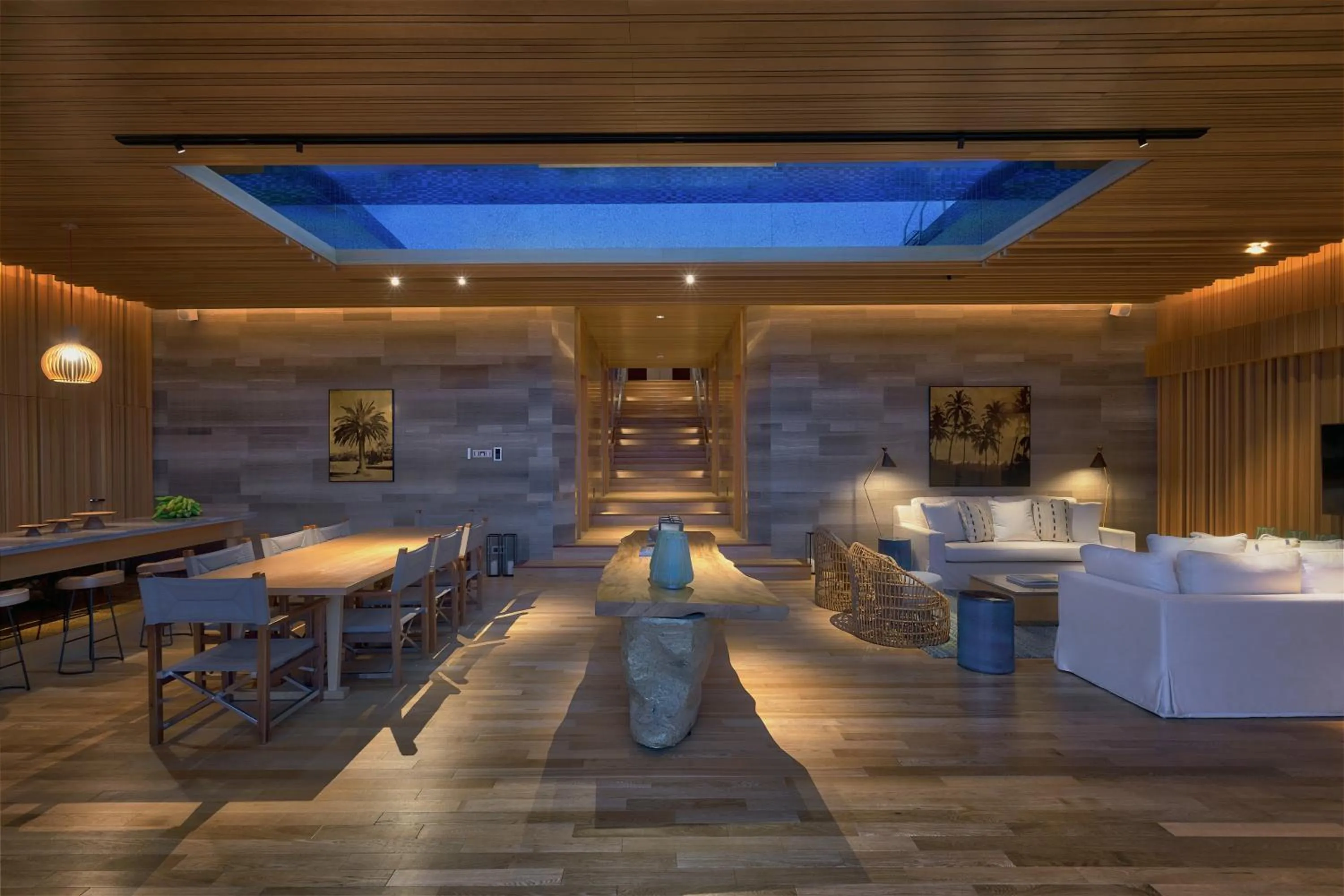 Living room in Six Senses Zil Pasyon, Seychelles