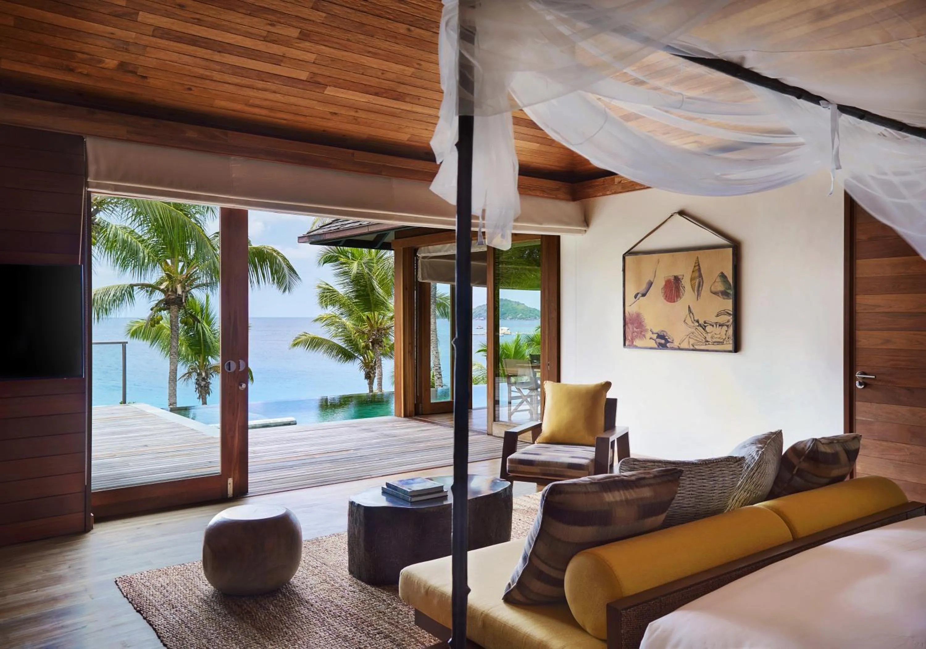 View (from property/room) in Six Senses Zil Pasyon, Seychelles