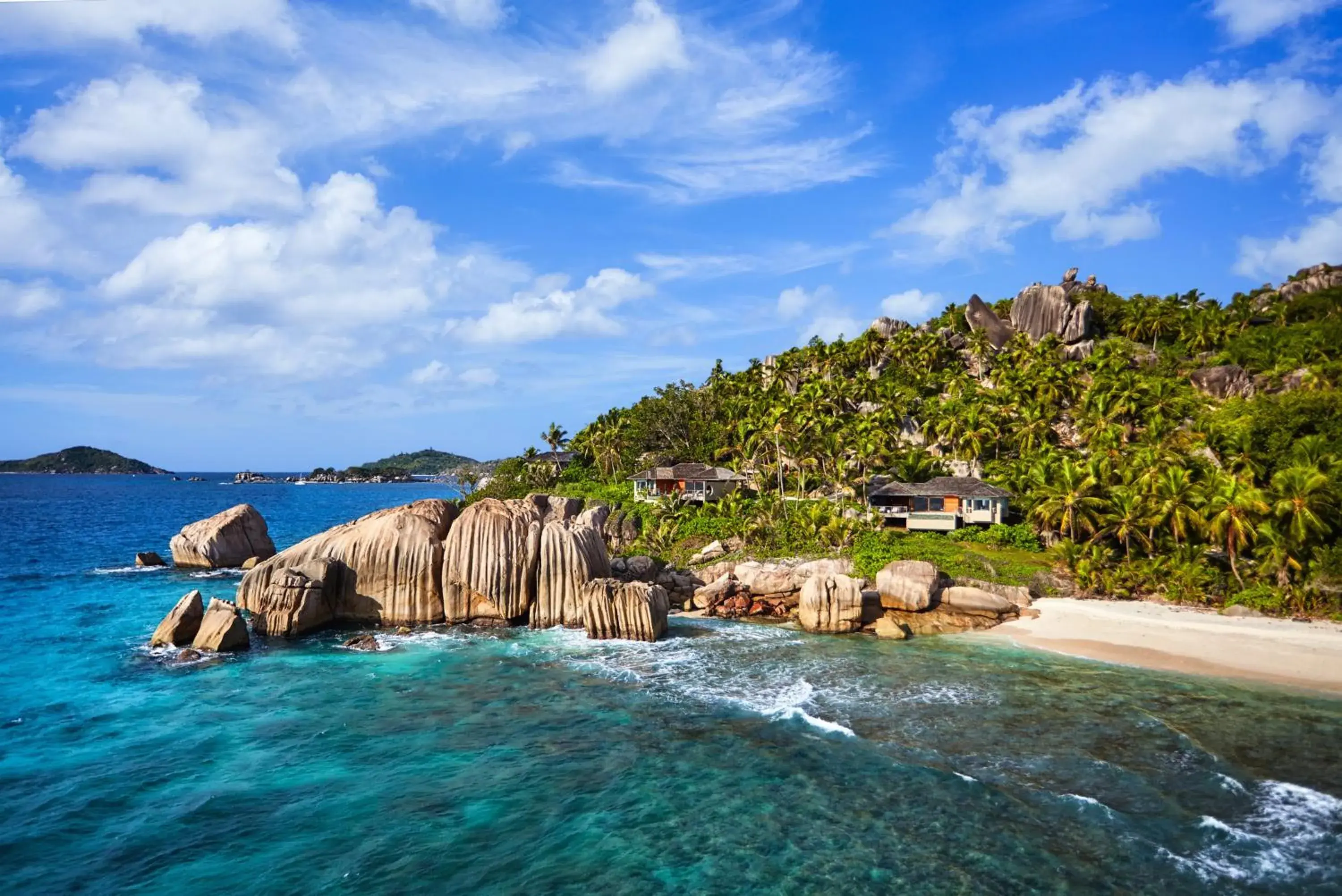 Sea view in Six Senses Zil Pasyon, Seychelles Sea view in Six Senses Zil Pasyon, Seychelles