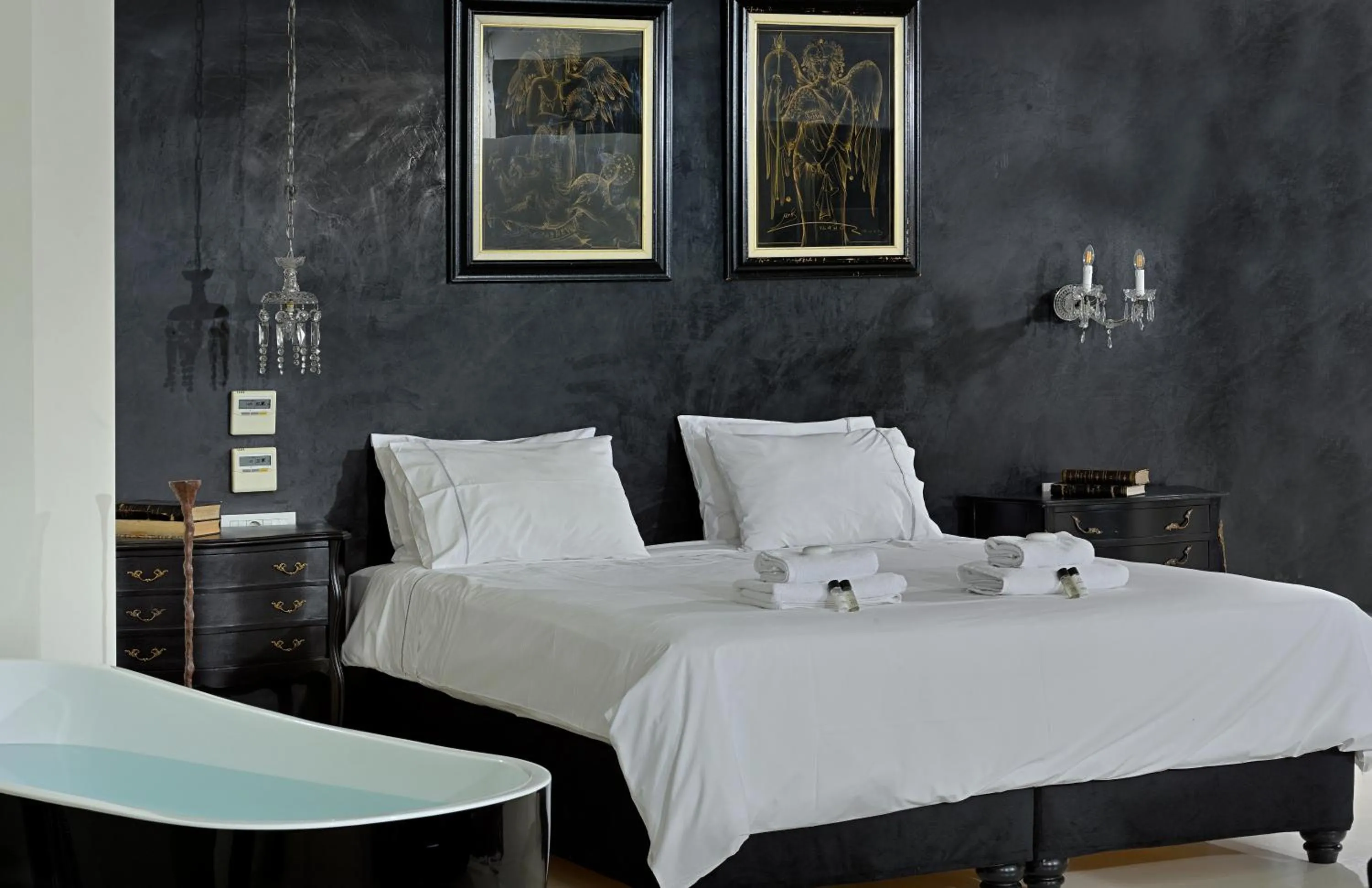 Bedroom, Bed in ALTO PSYRRI PENTHOUSE by K&K
