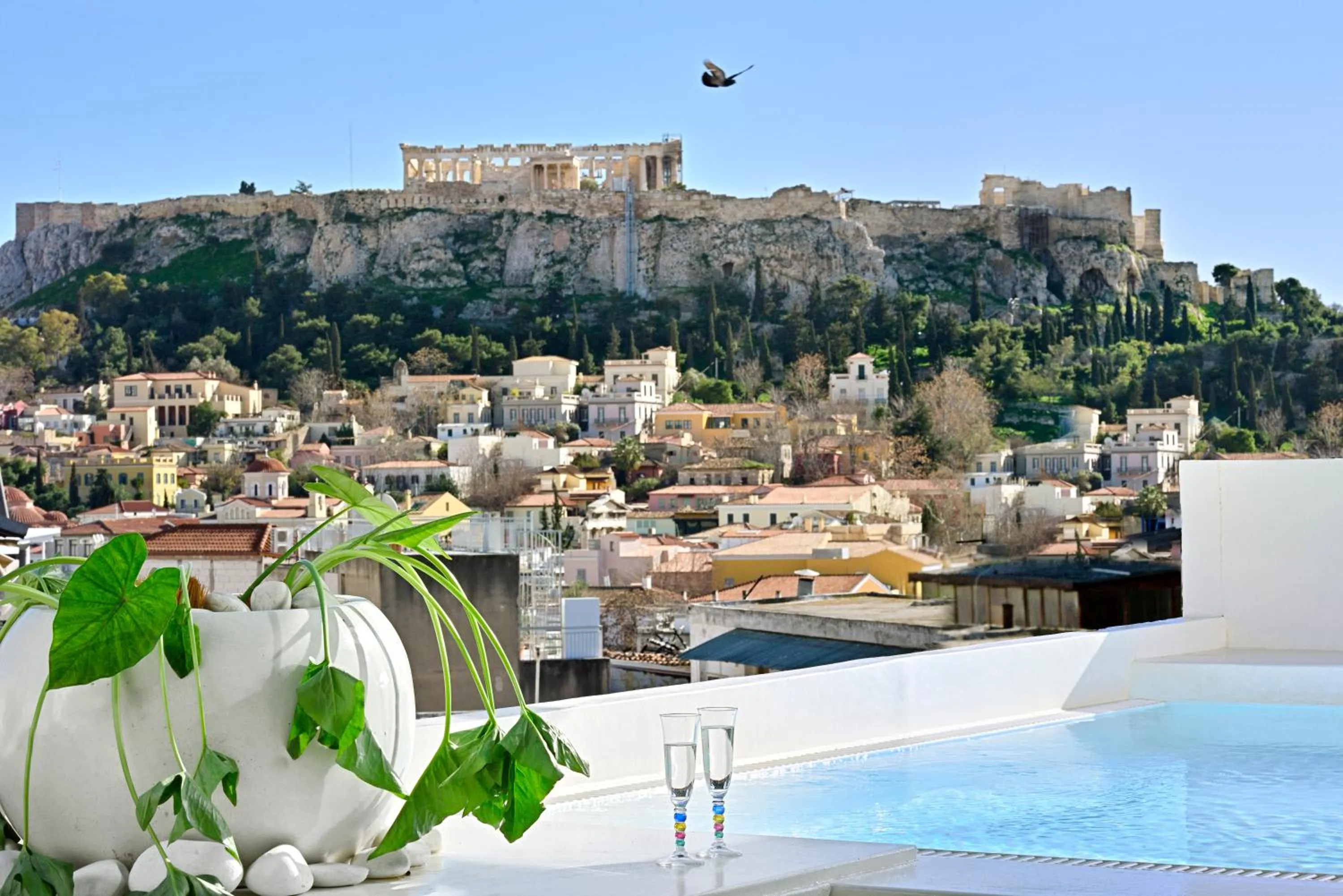 City view in ALTO PSYRRI PENTHOUSE by K&K