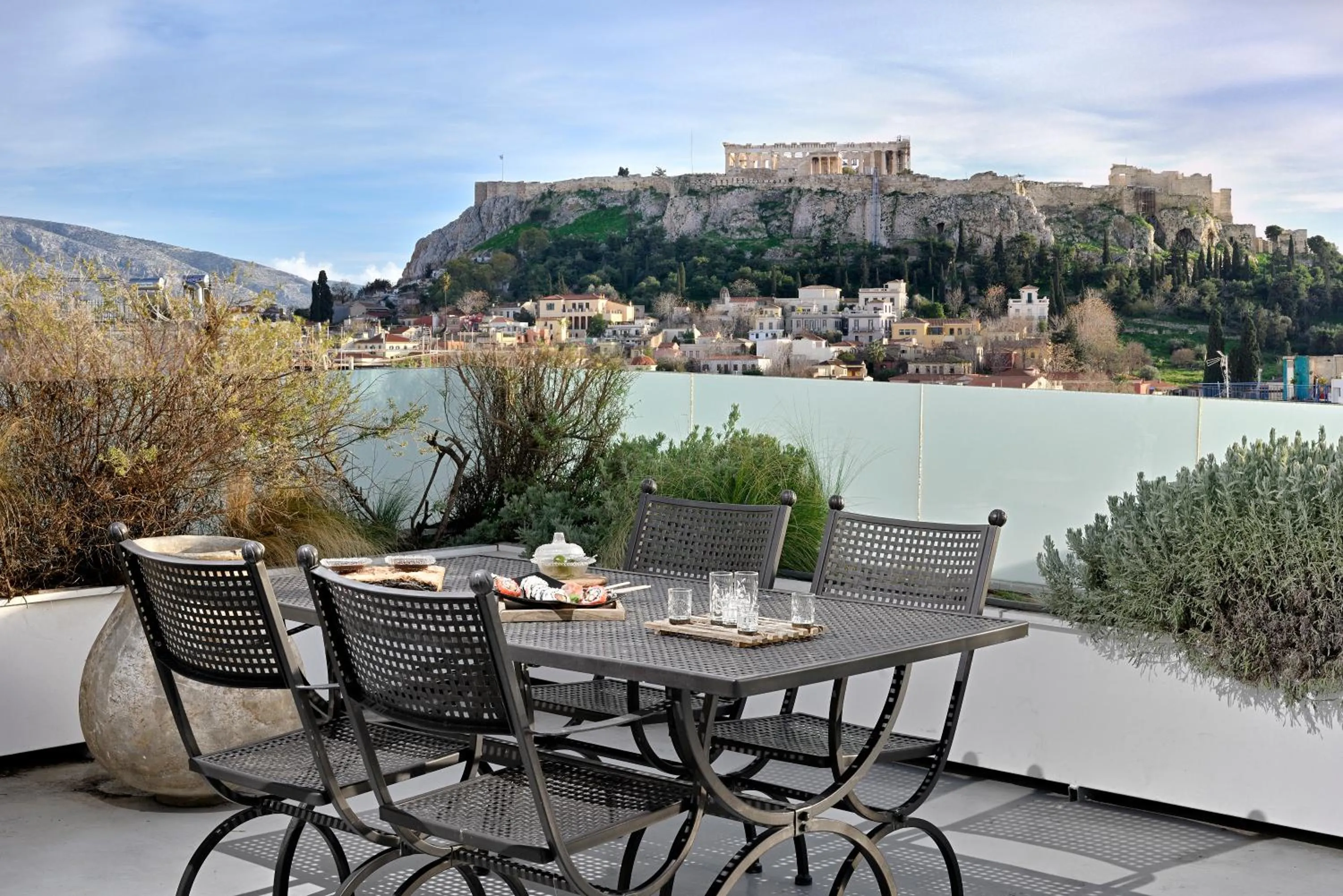 Balcony/Terrace in ALTO PSYRRI PENTHOUSE by K&K
