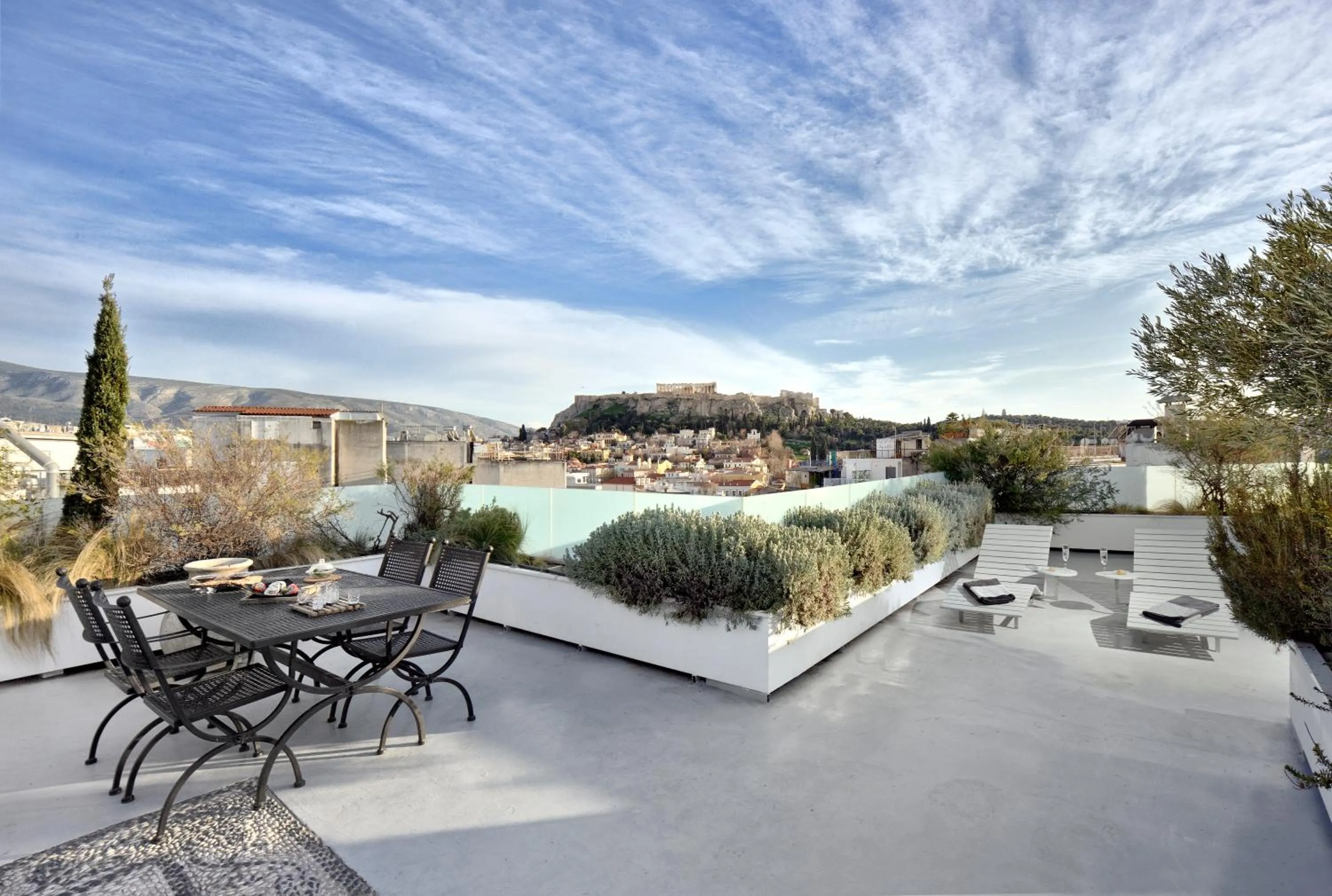 Patio in ALTO PSYRRI PENTHOUSE by K&K