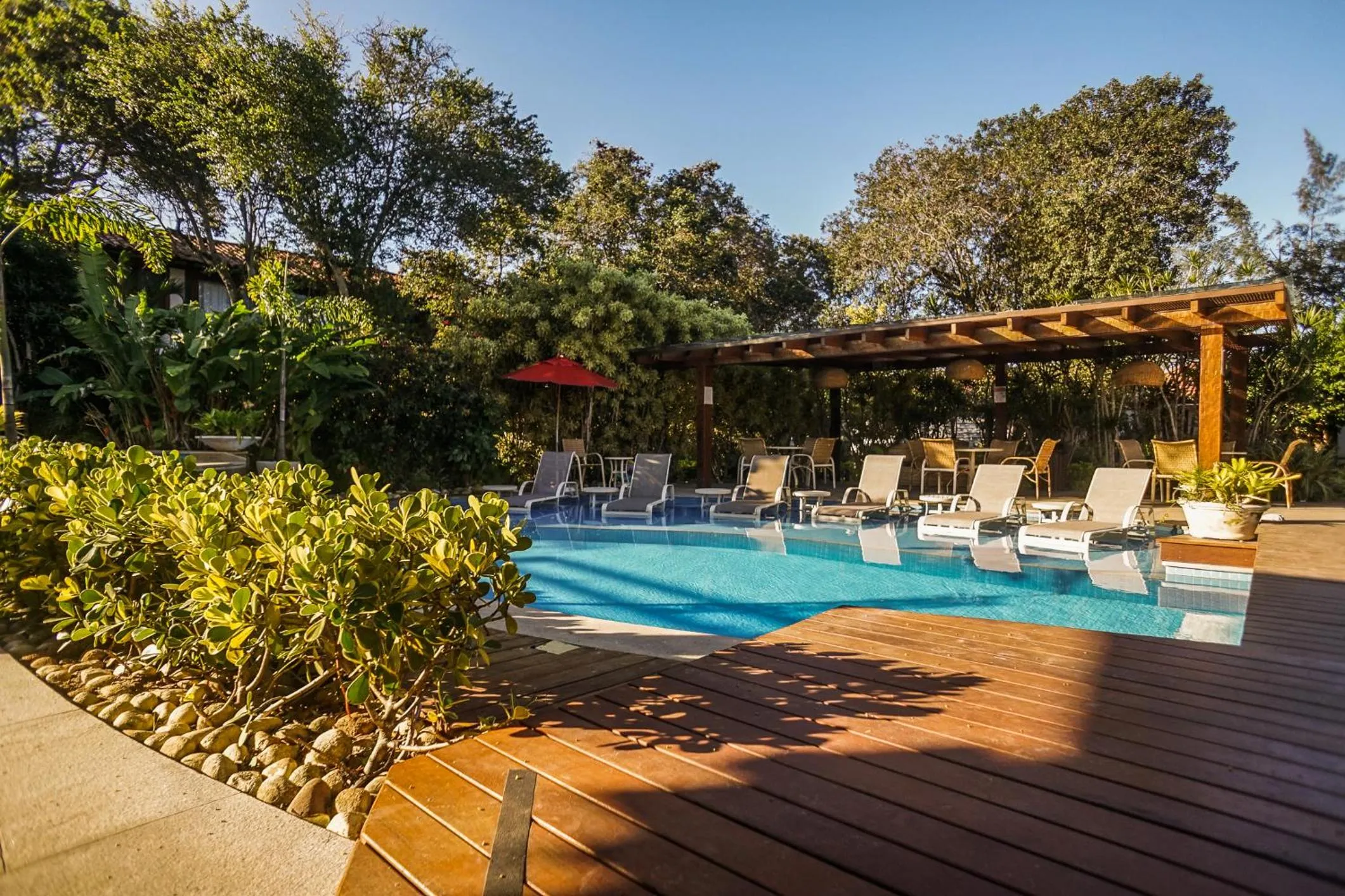Pool view in Corais e Conchas