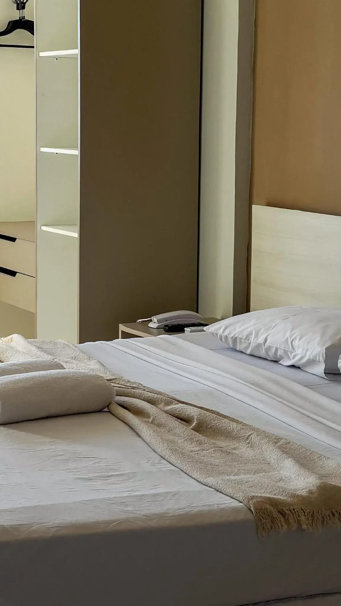 Bed in Hotel Boreas Bed in Hotel Boreas