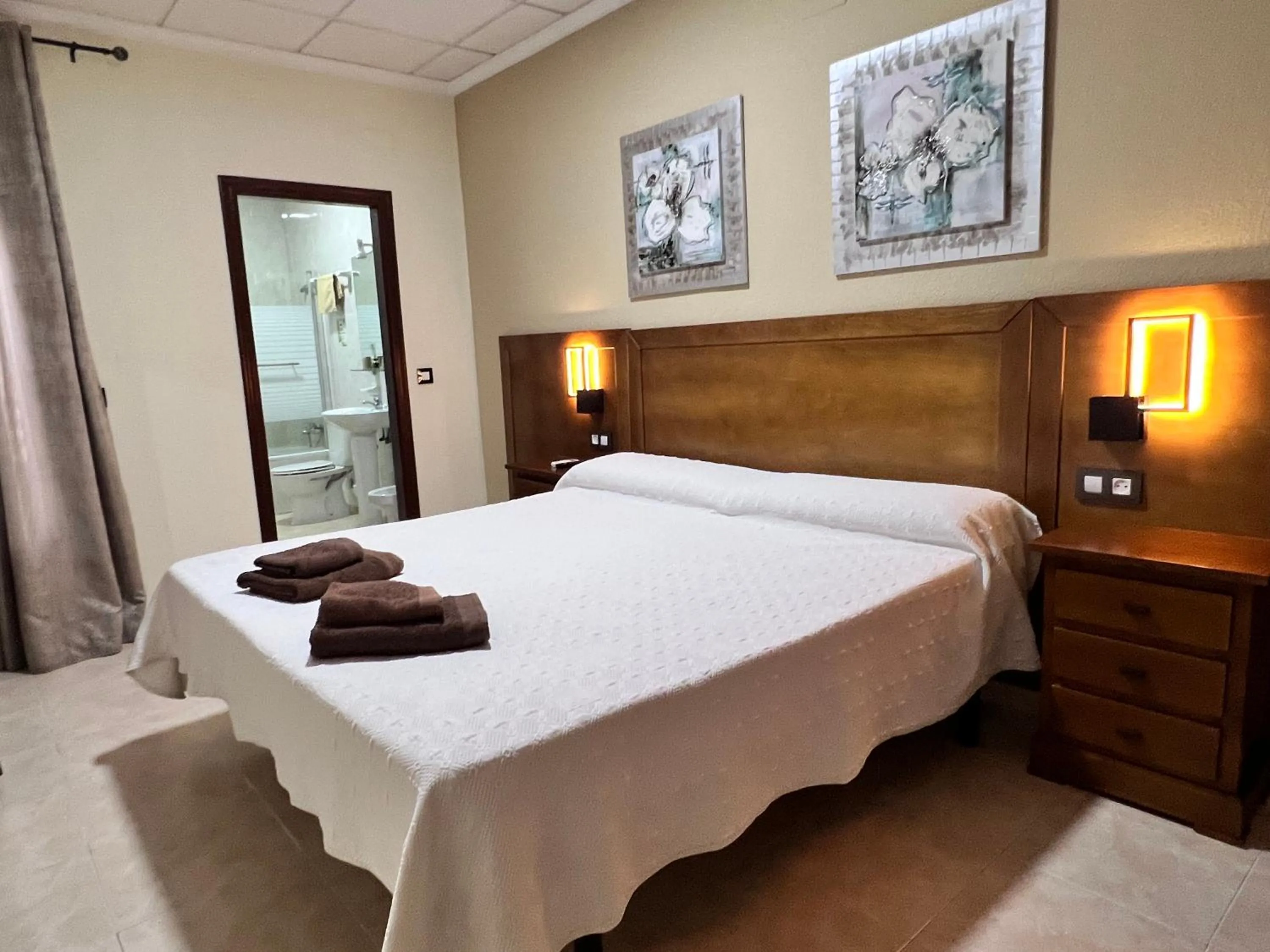 Bed in Hotel Don Juan